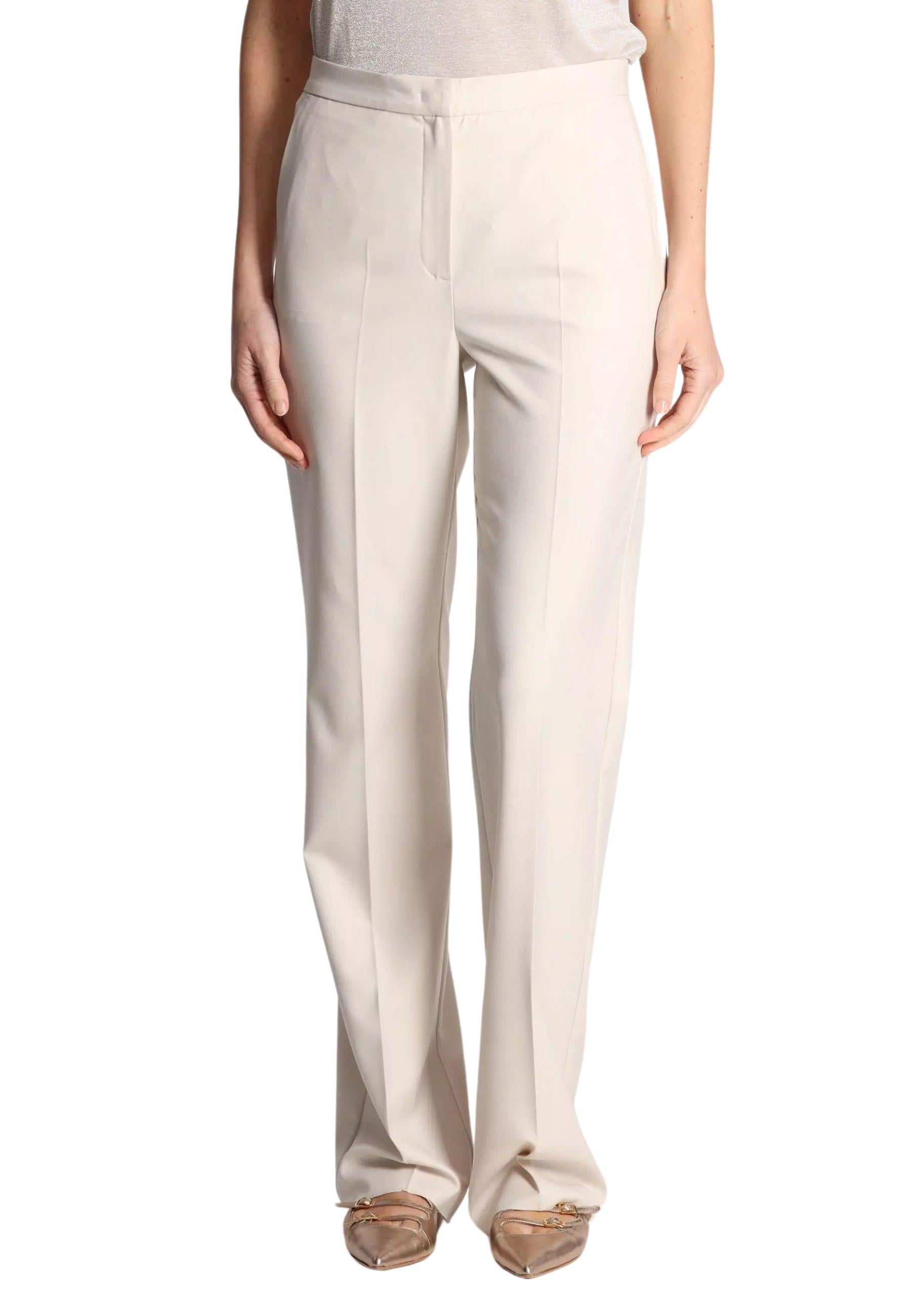 iBlues - Pantaloni Donna Color Burro in Tessuto Stretch