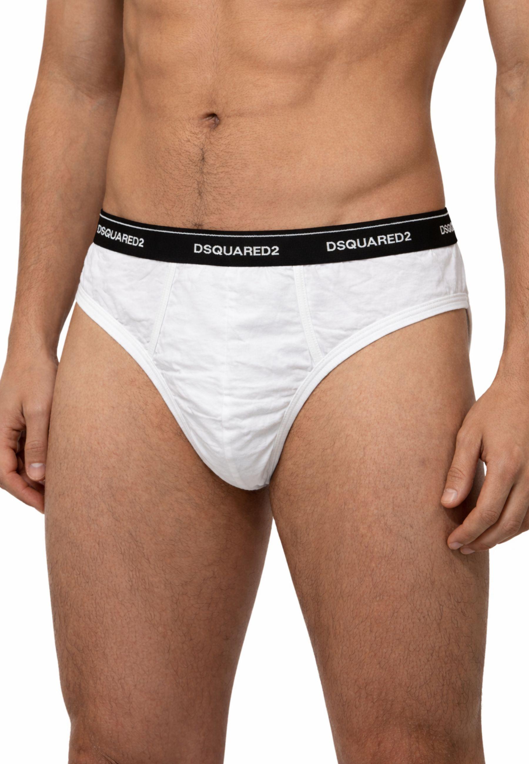 Dsquared2 Slip Uomo in Cotone con Logo
