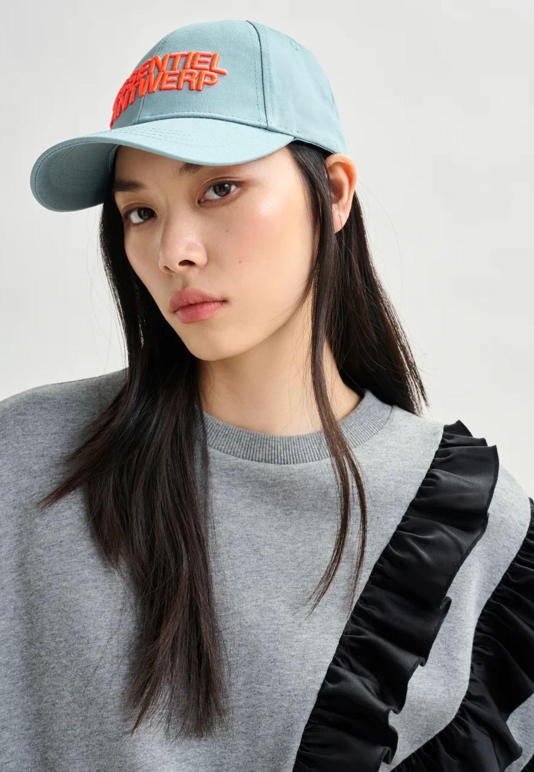 Essentiel Antwerp - Felpa grigia con dettaglio ruffle
