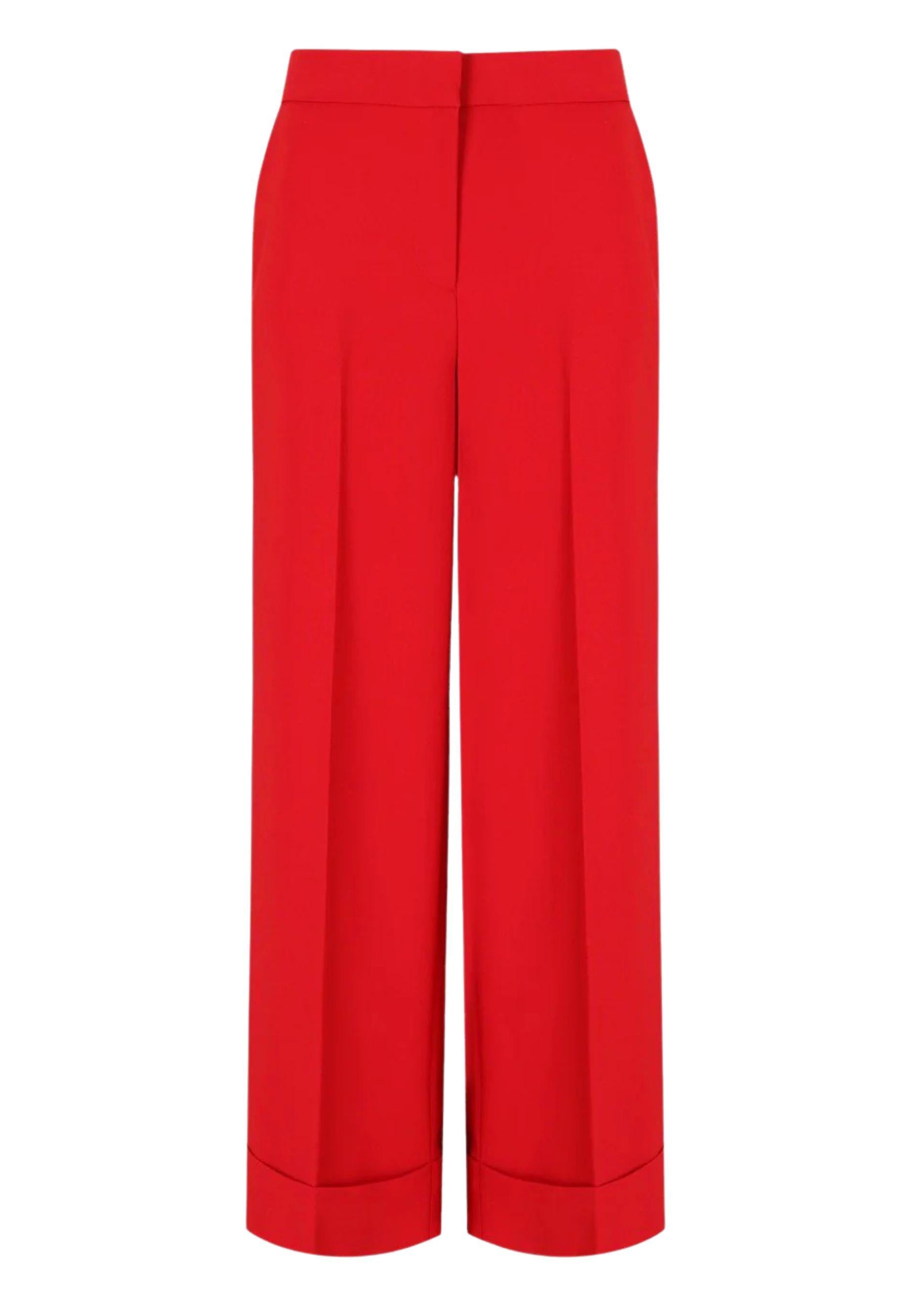 Essentiel Antwerp - Pantalone Cropped IMO Rosso