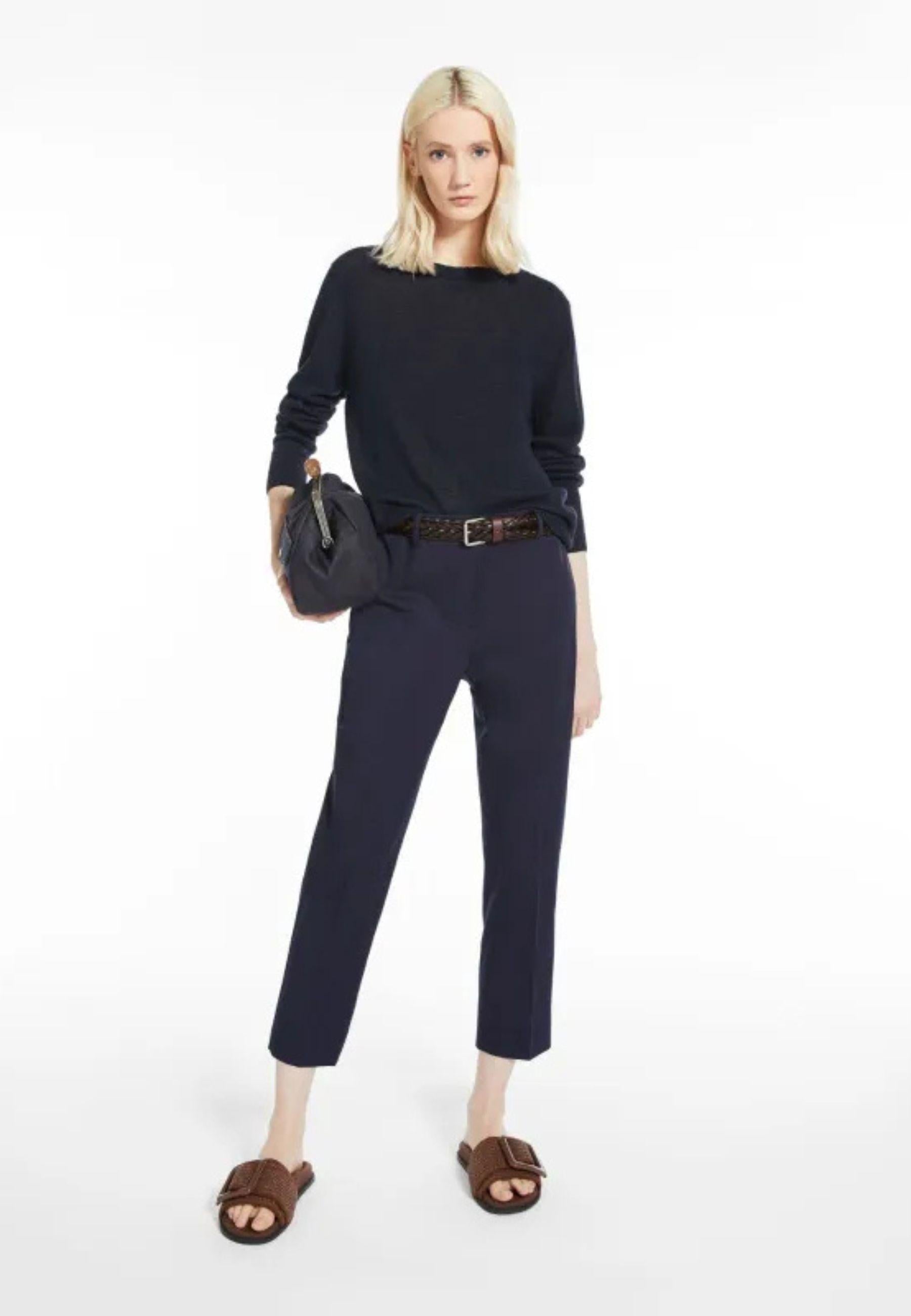 WEEKEND max mara pantaloni in cotone