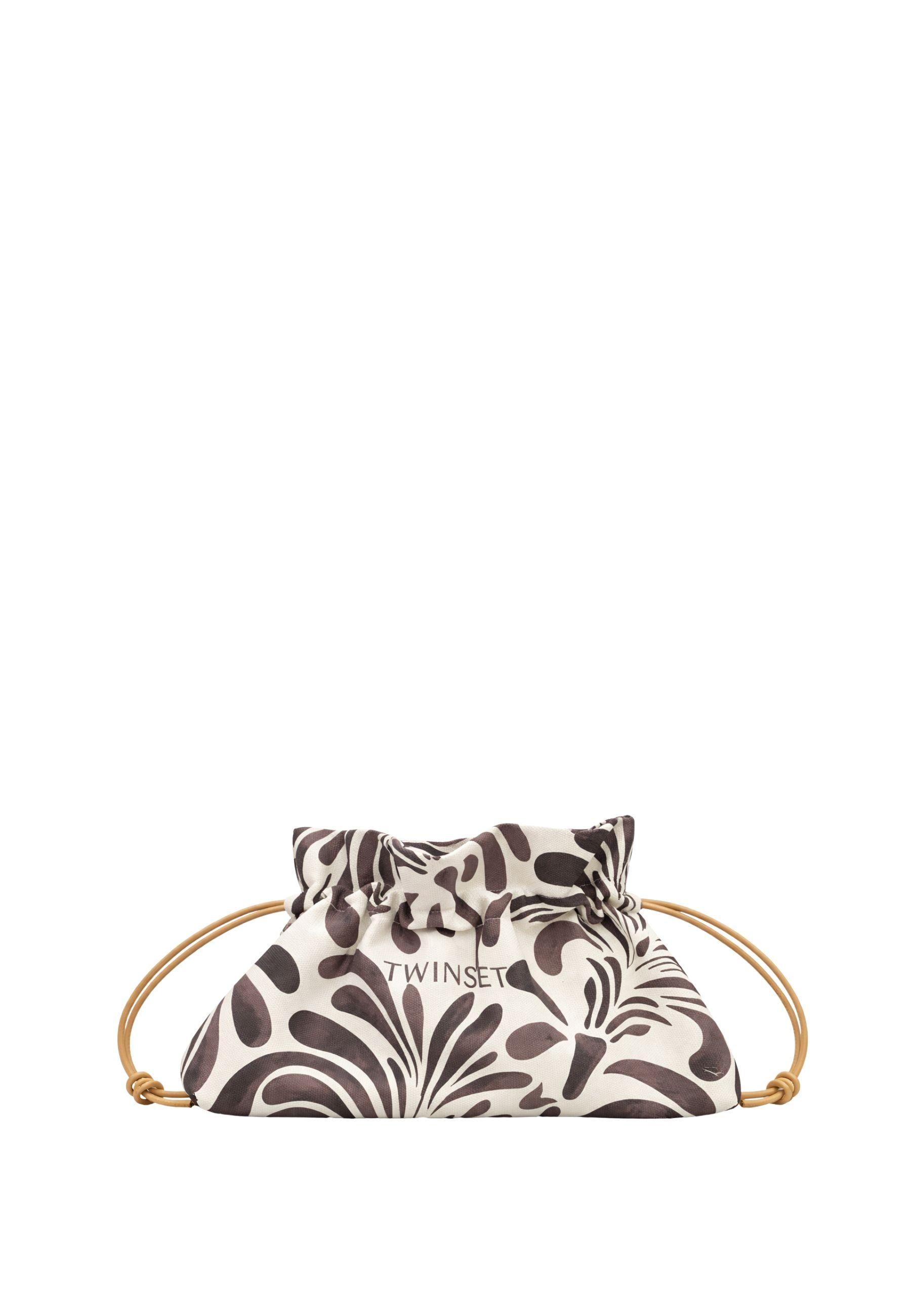 Pochette con stampa floreale