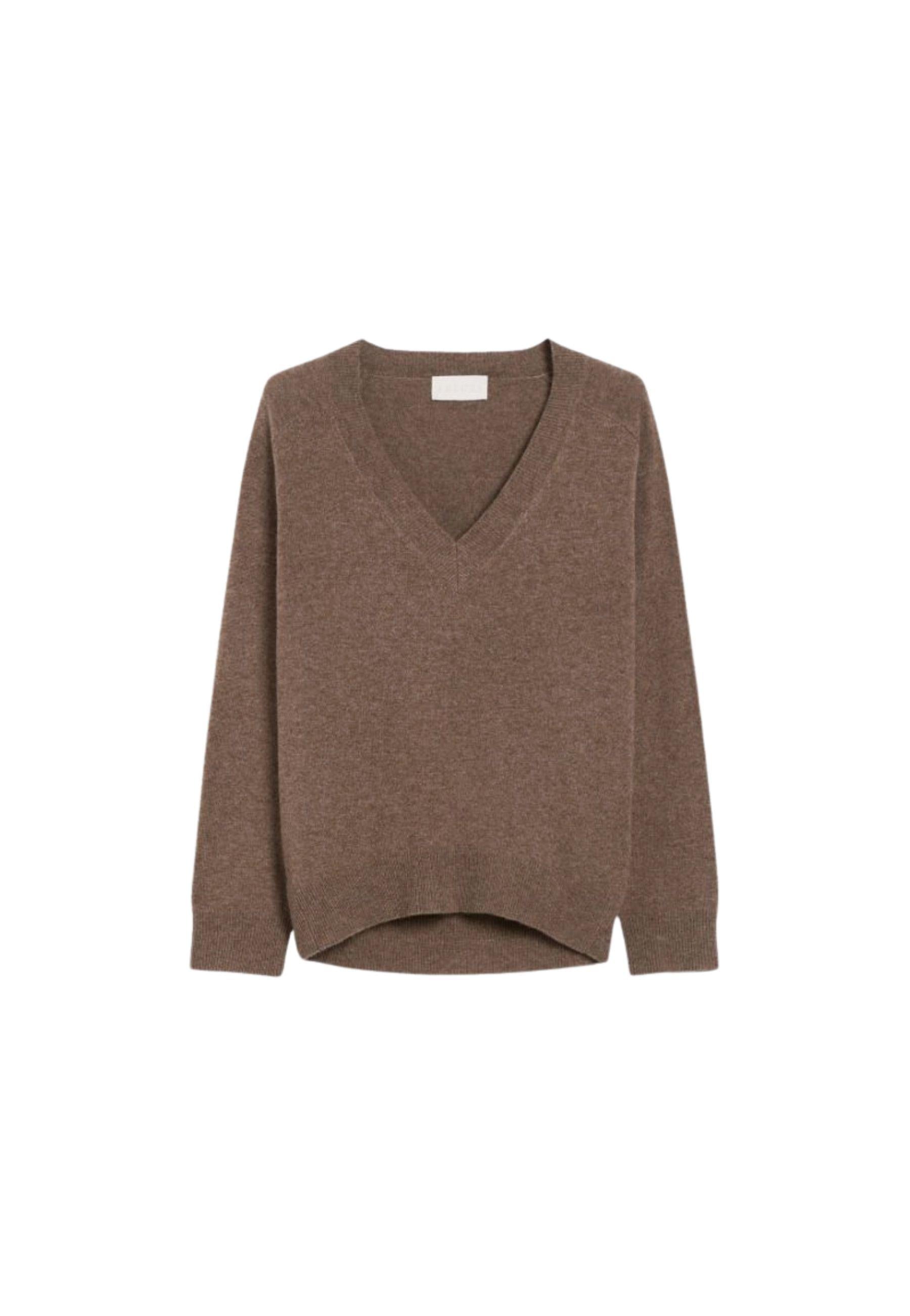 Maglia donna iBlues in misto cashmere con scollo a V