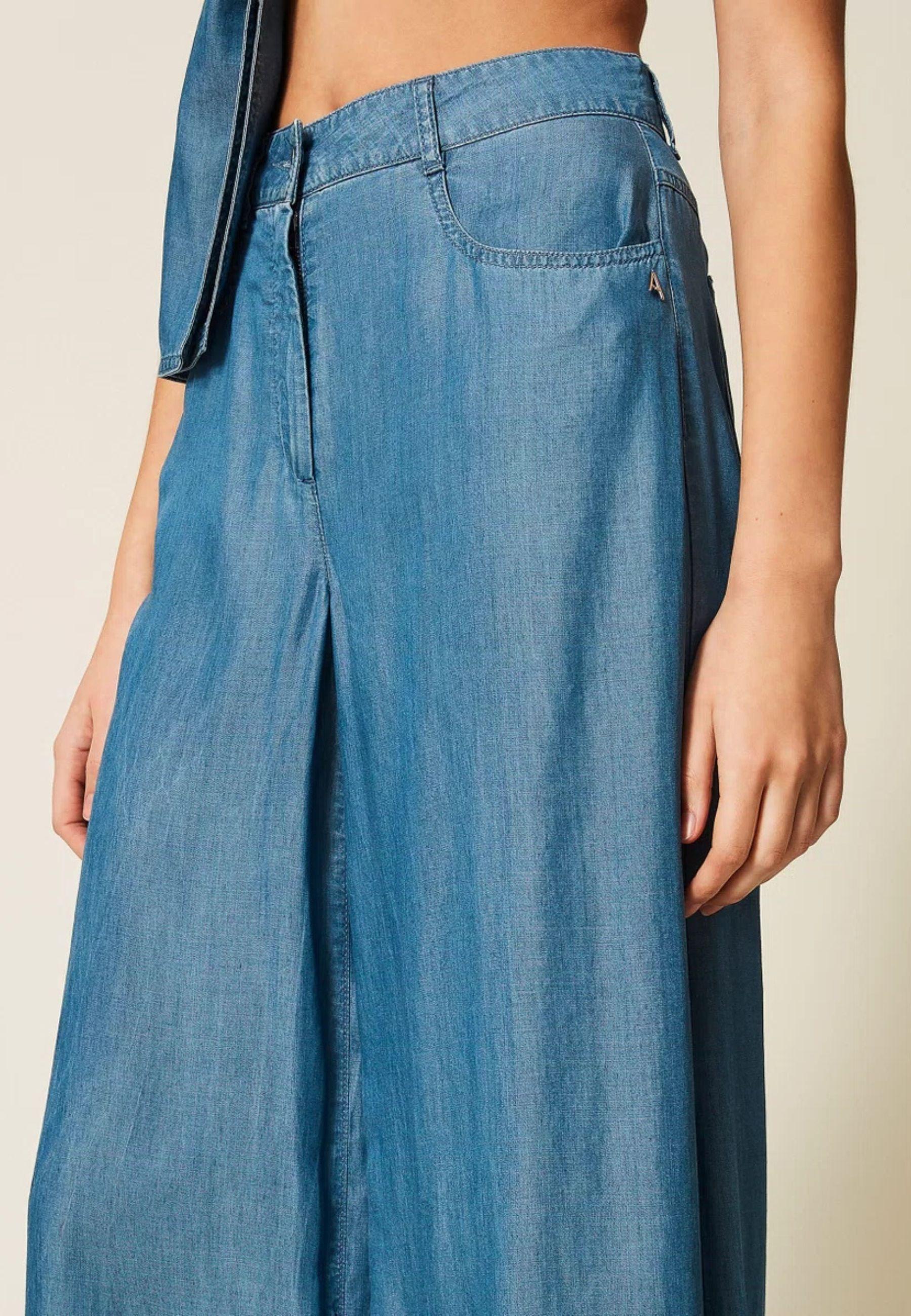 Pantaloni palazzo in denim TENCEL™ - Actitude