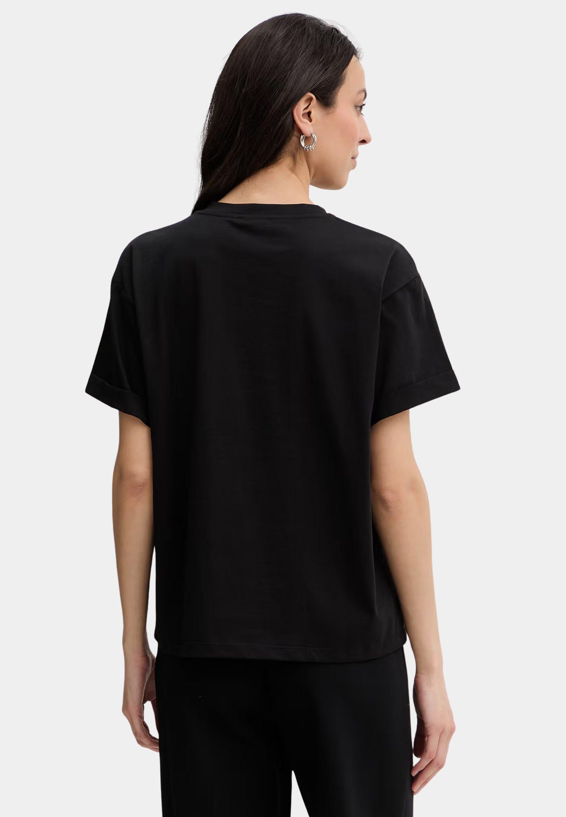 T-shirt Twinset con logo ricamato tono su tono