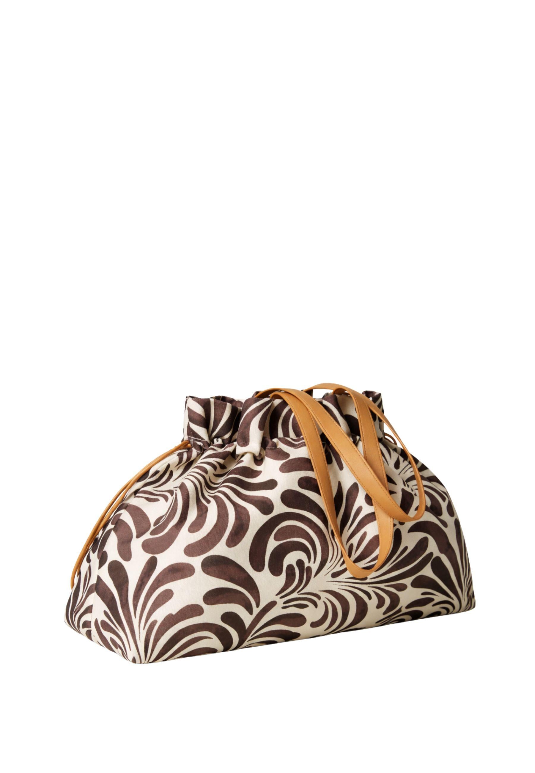 Borsa shopper in canvas stampa Botanical