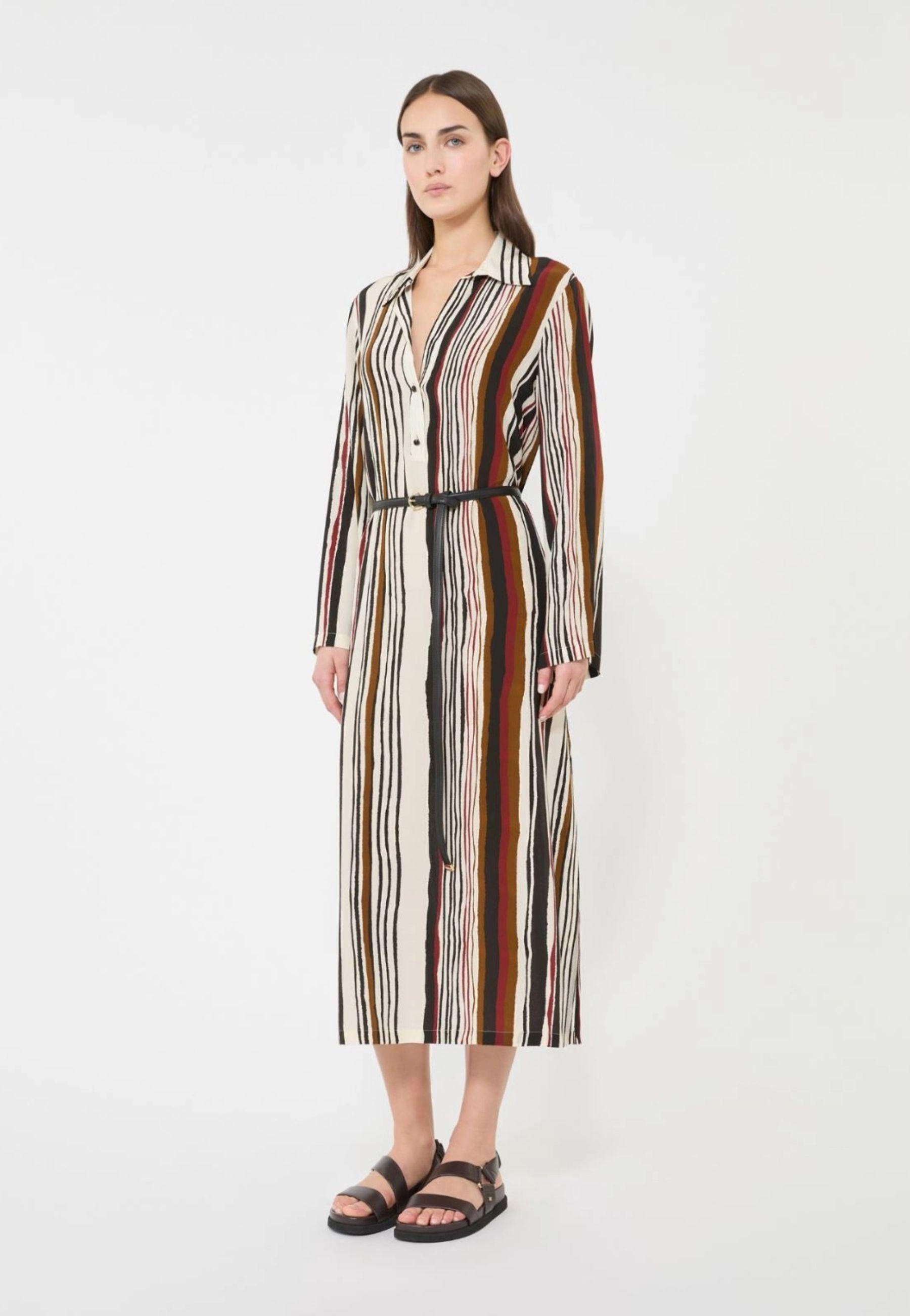 Max Mara Studio - Abito caftano in seta stampata