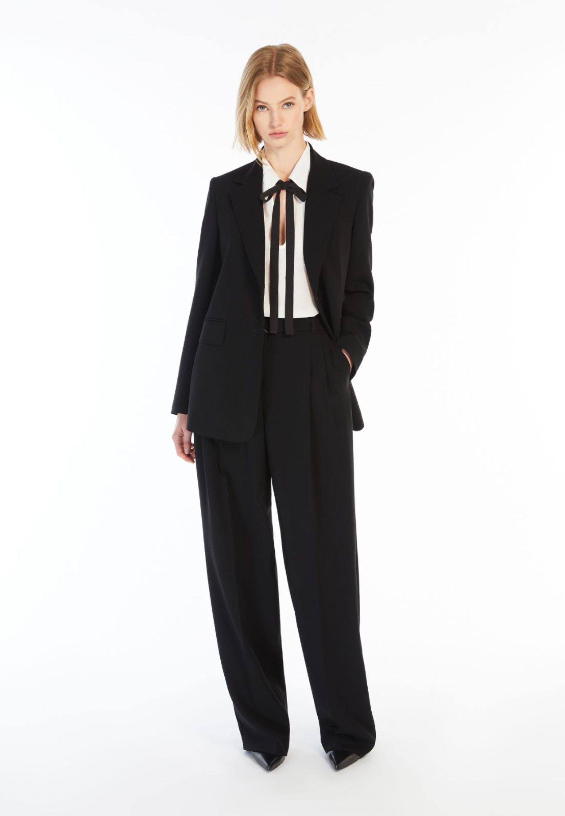 Blazer monopetto in cady
