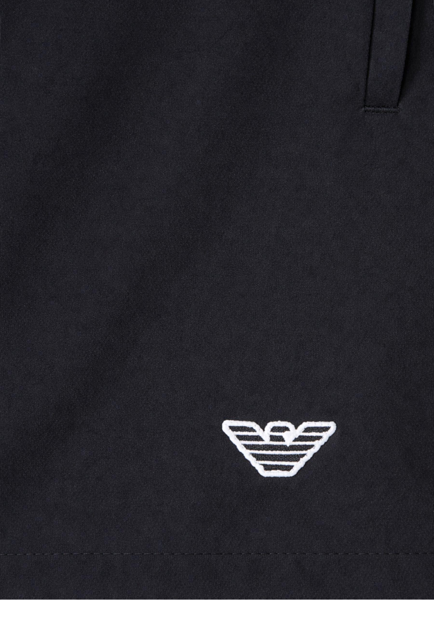 Costume da bagno uomo Emporio Armani - shorts neri con aquila ricamata