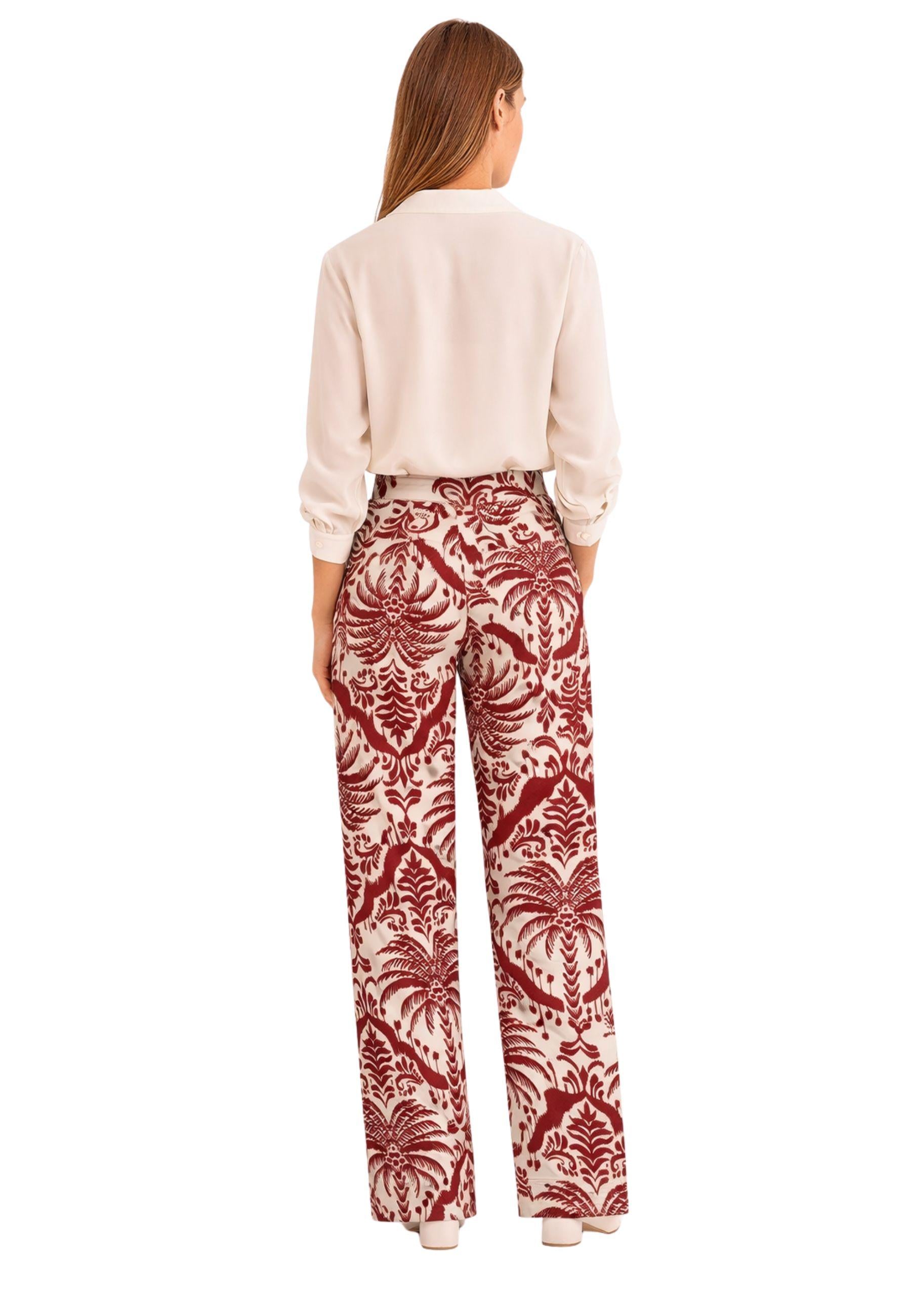 Pantaloni in raso stampato iBlues