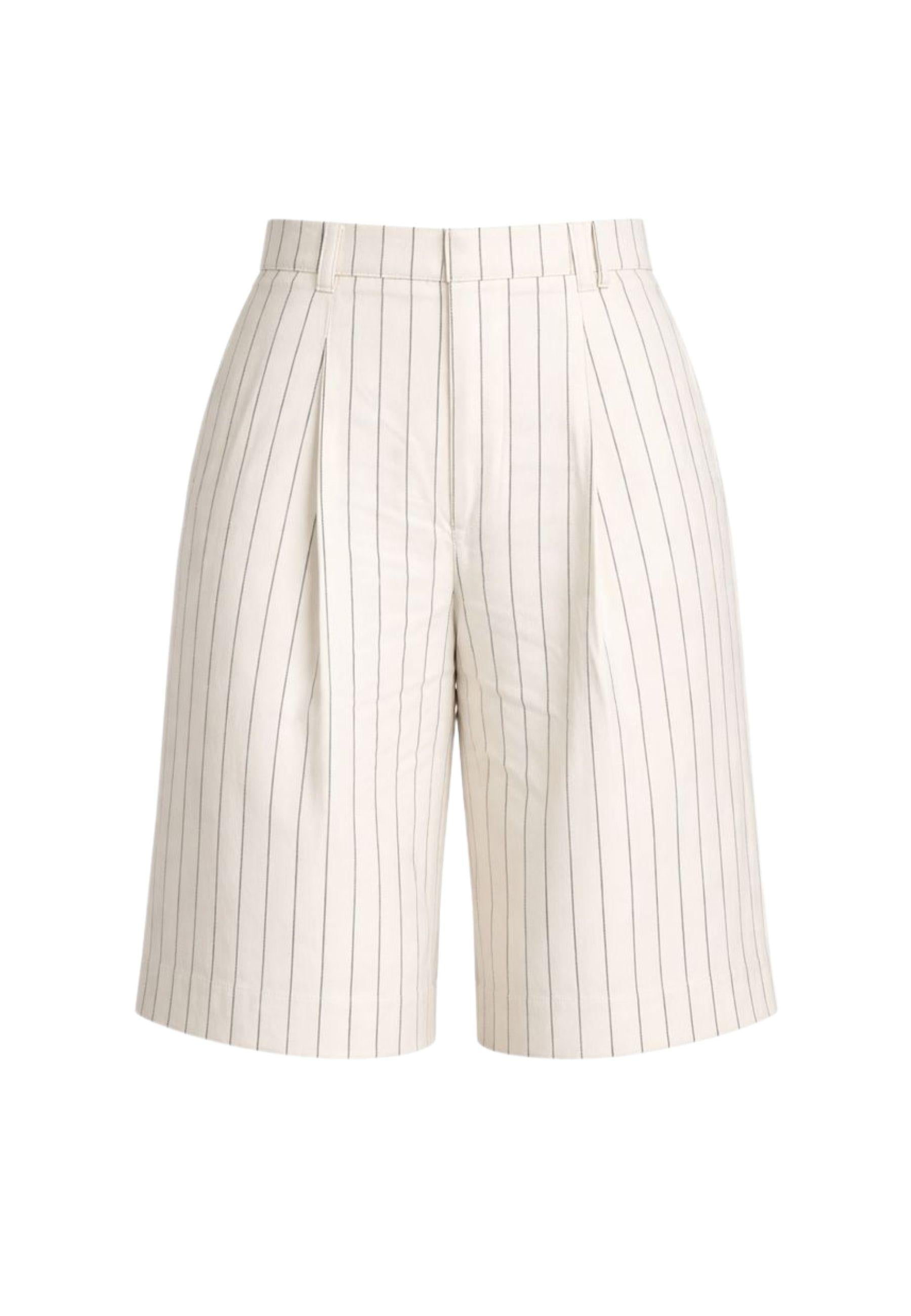 Bermuda gessati in cotone - Actitude