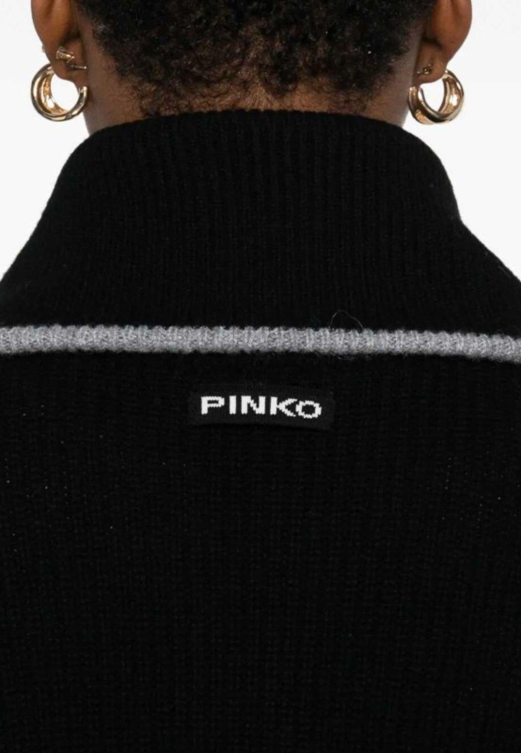 Maglia Pinko in lana e cachemire con zip