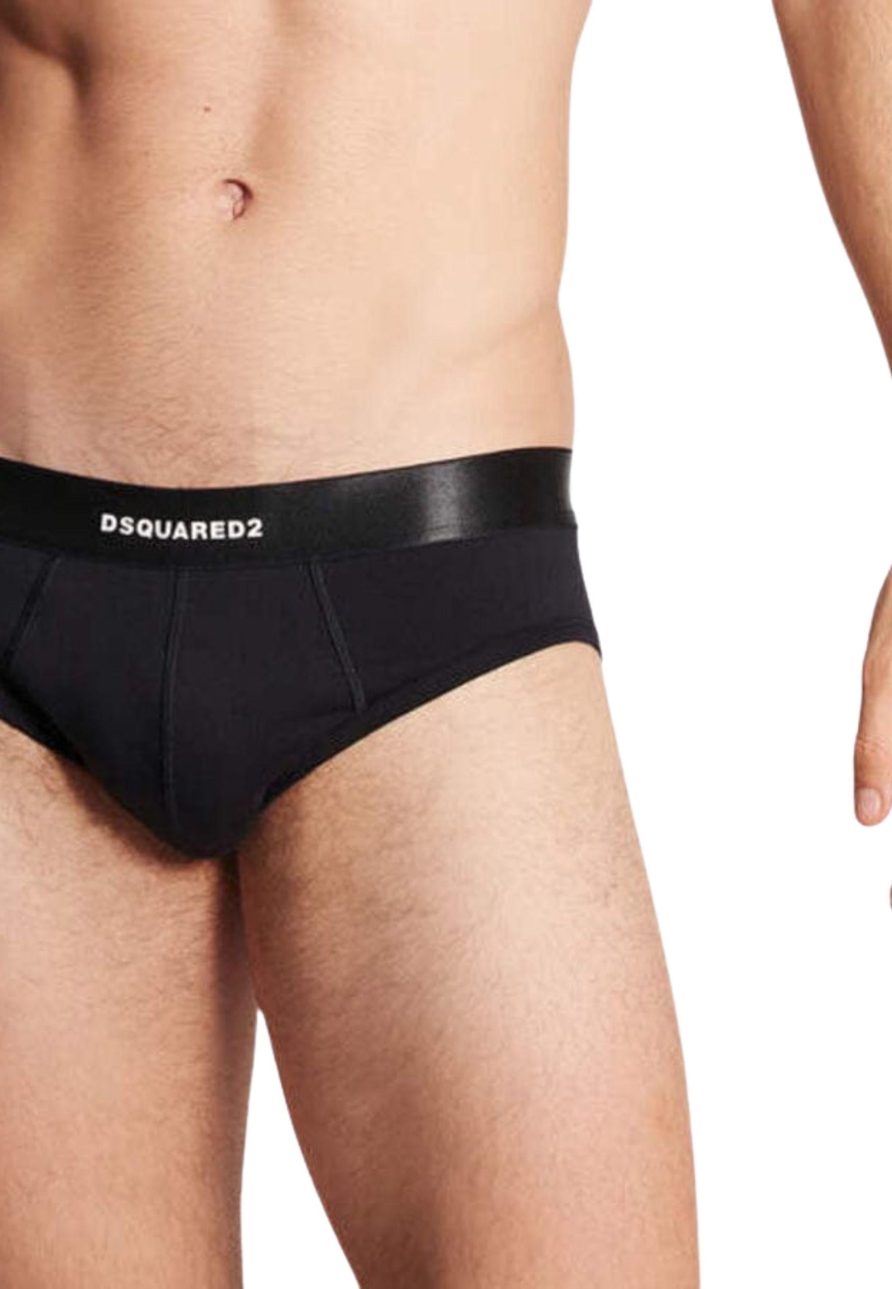 Slip Uomo Logo Waistband Nero