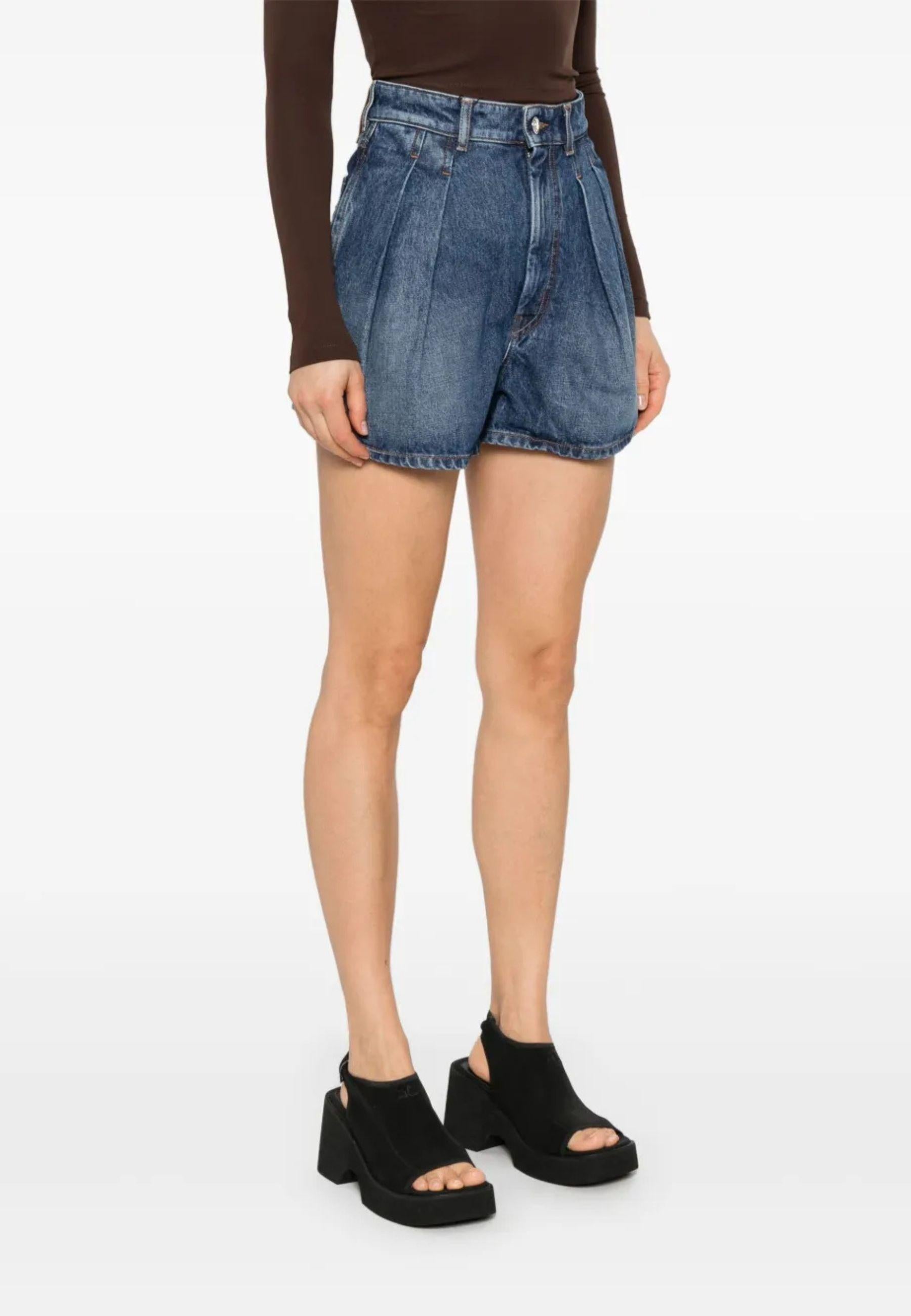 Sportmax - Shorts Ghirba in denim indaco