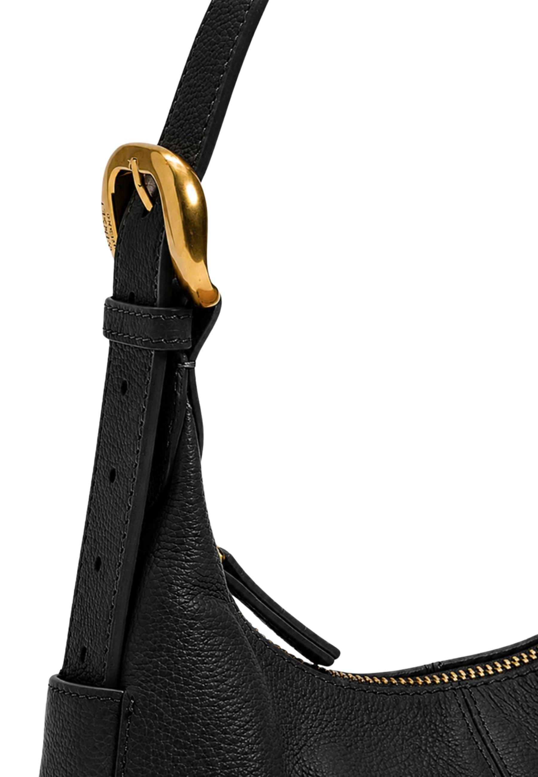 Borsa Hobo Donna in Vera Pelle con Tracolla Regolabile