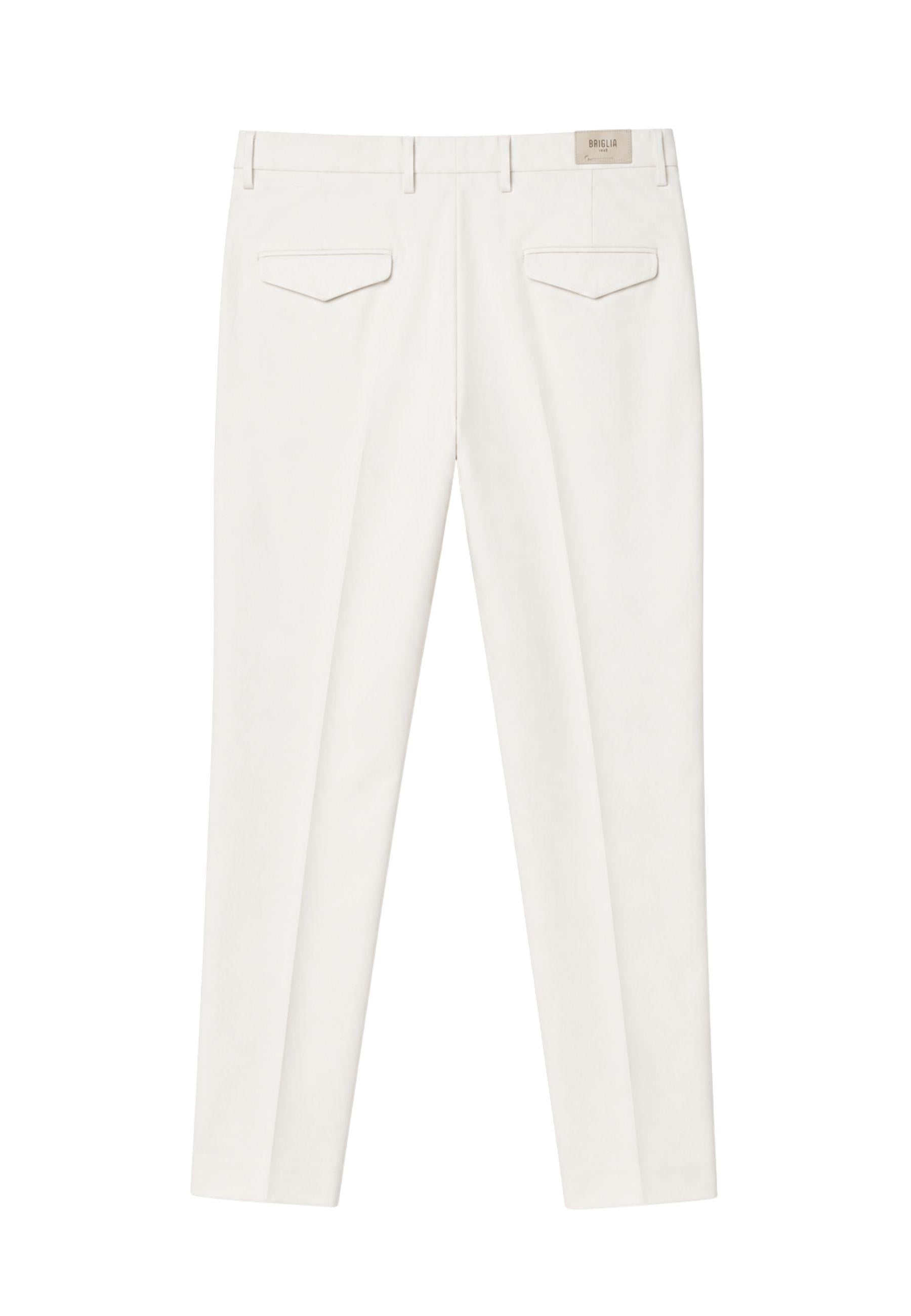 Briglia 1949 - Pantalone sartoriale in cotone e lino stretch