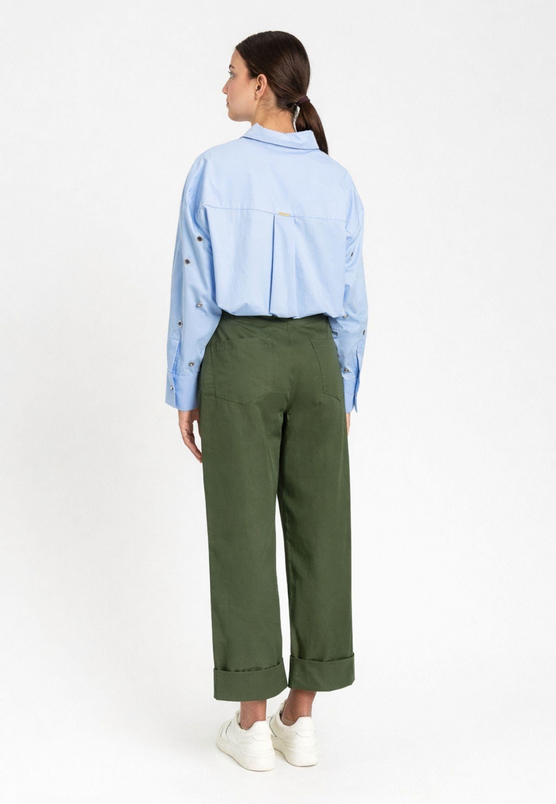 Pantalone donna in cotone
