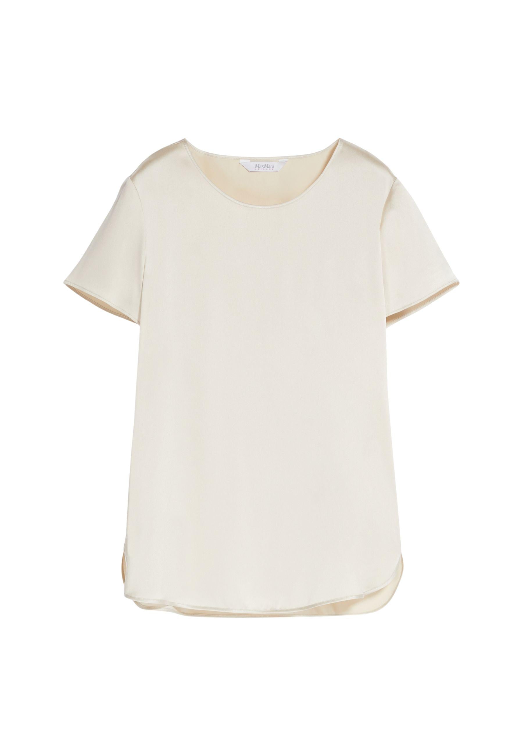 Max Mara Leisure - T-shirt in raso di seta stretch