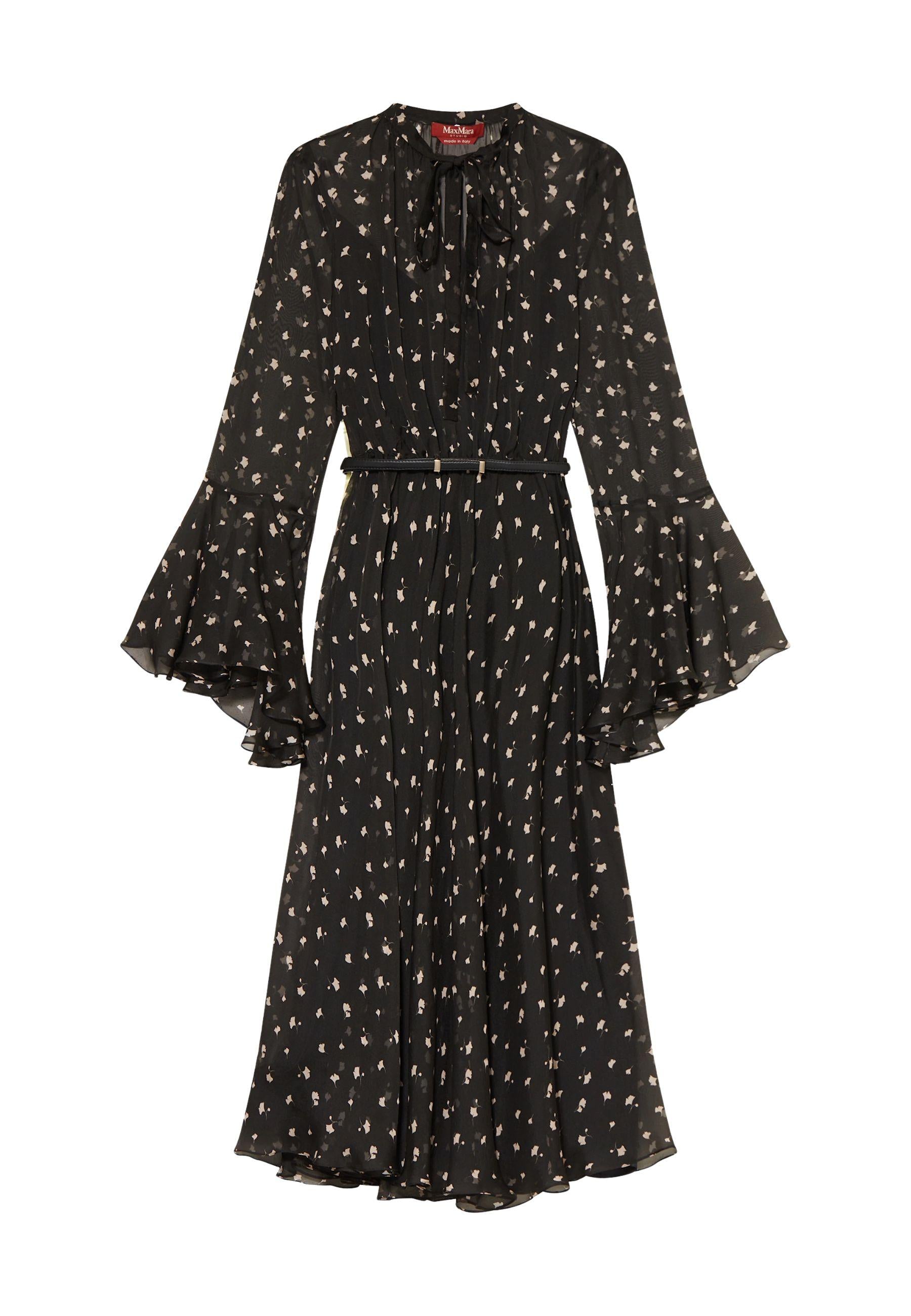 Max Mara Studio - Abito in seta con stampa floreale