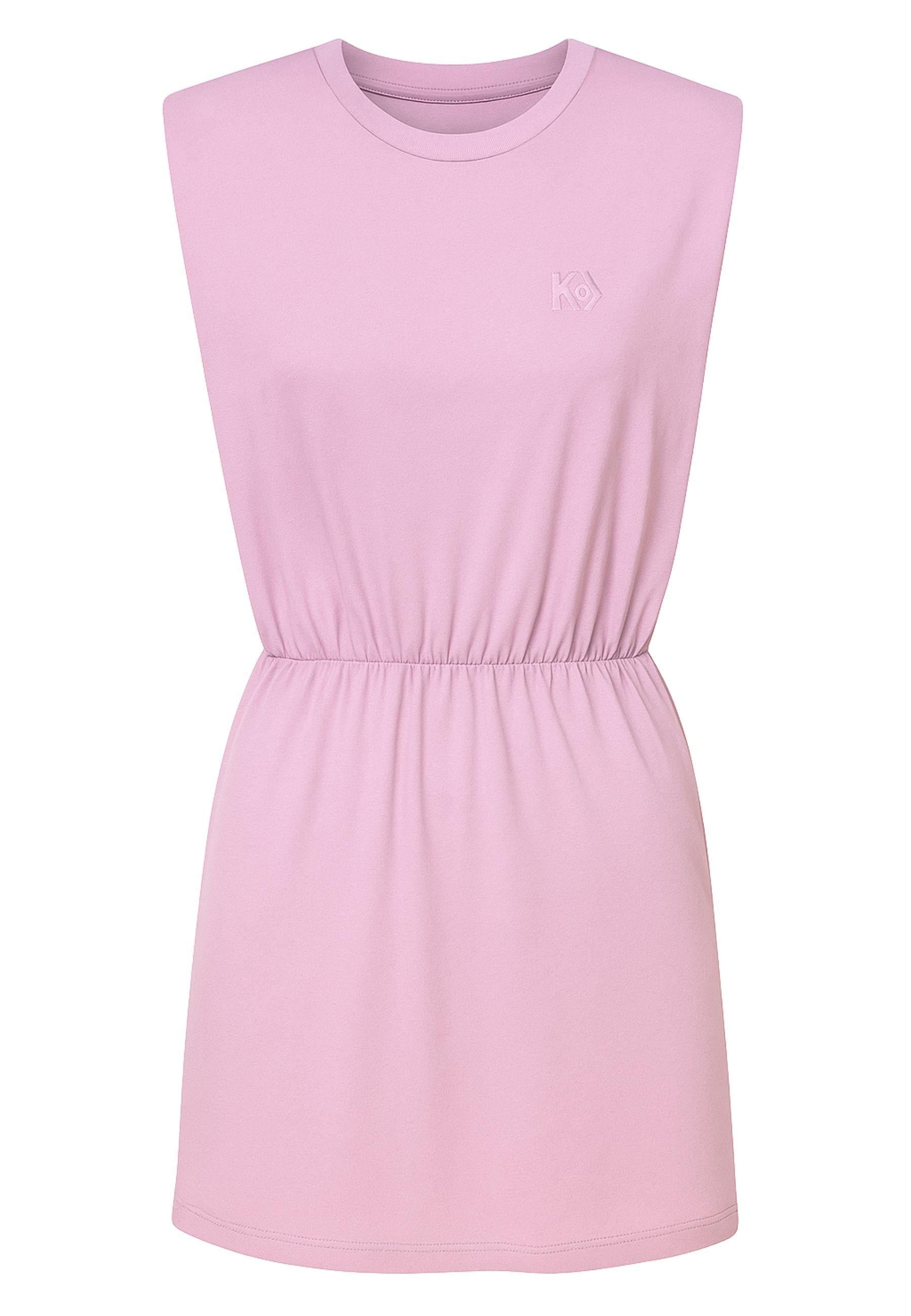 Abito corto smanicato Kostumn1 in jersey di cotone rosa