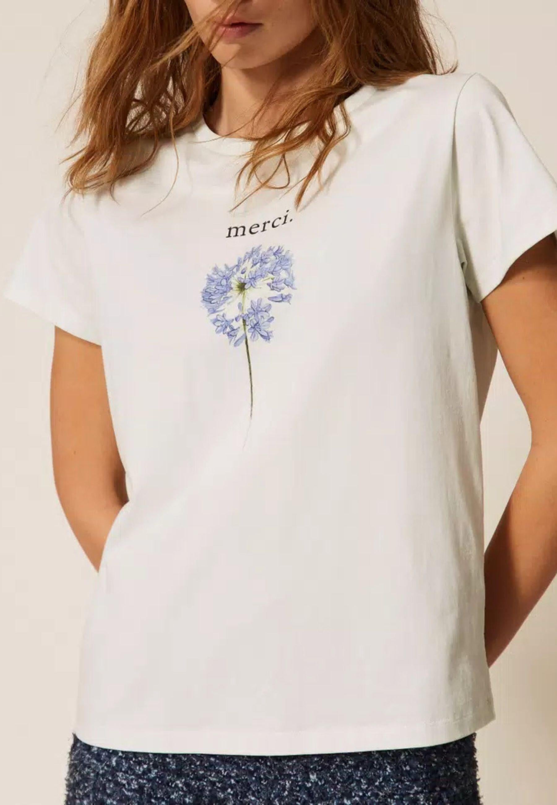 T-shirt regular con stampa Twinset