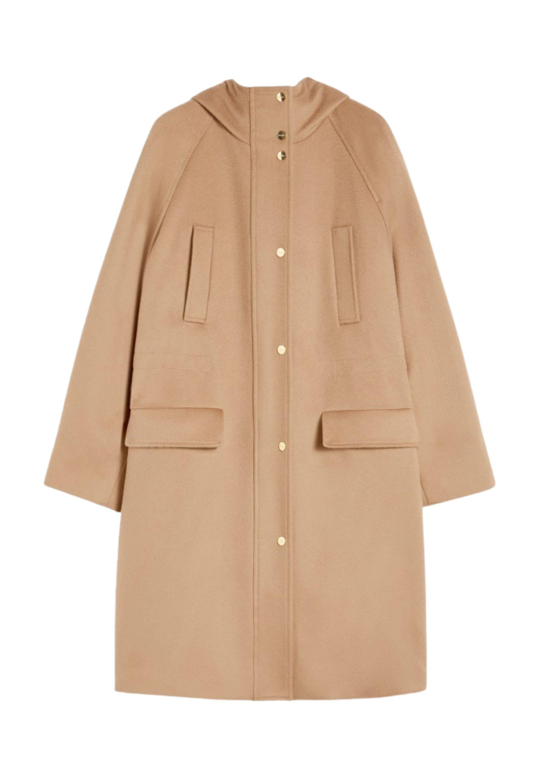 Parka lungo in drap di lana