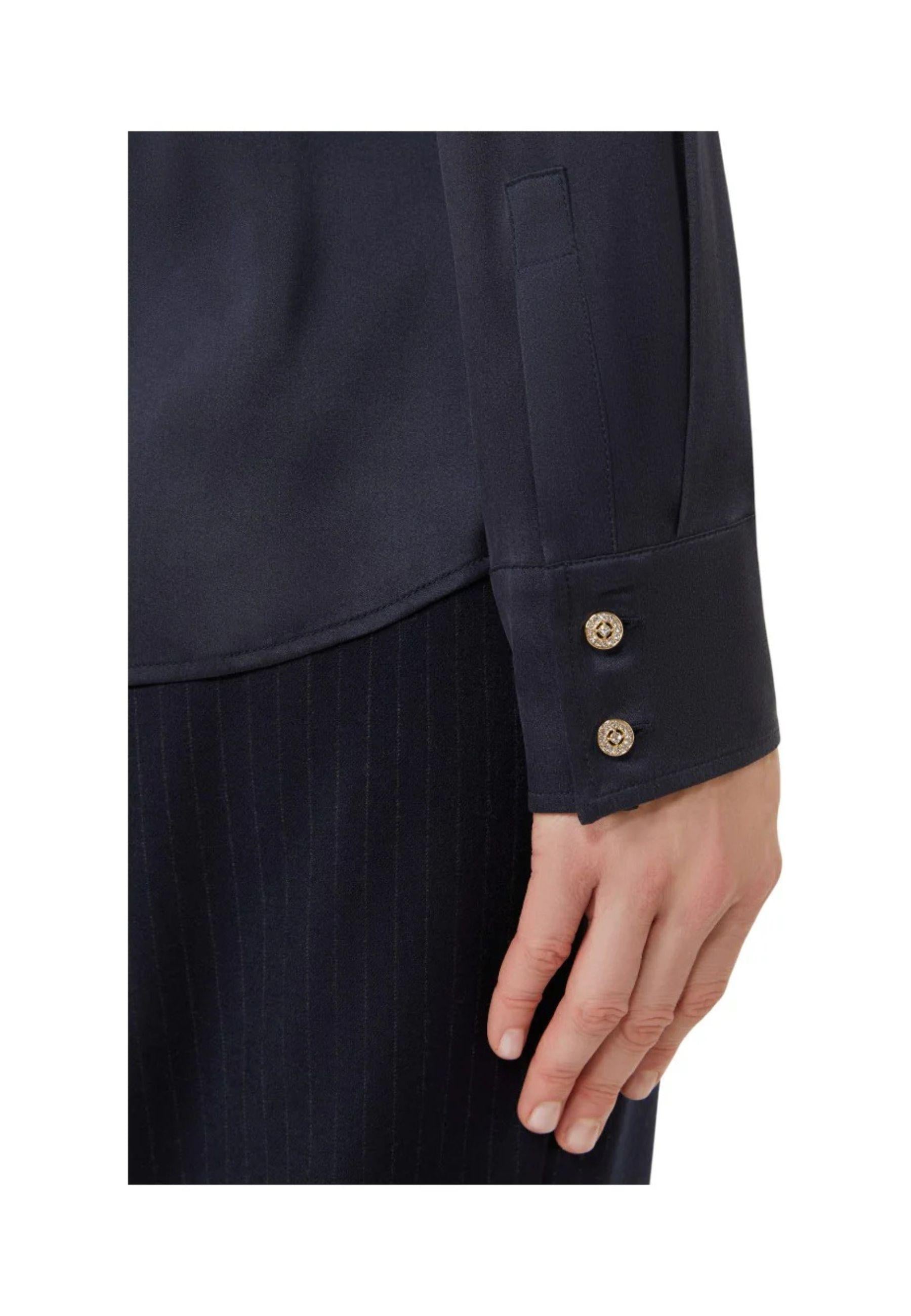 Max Mara Studio - Camicia Xero in raso di seta stretch