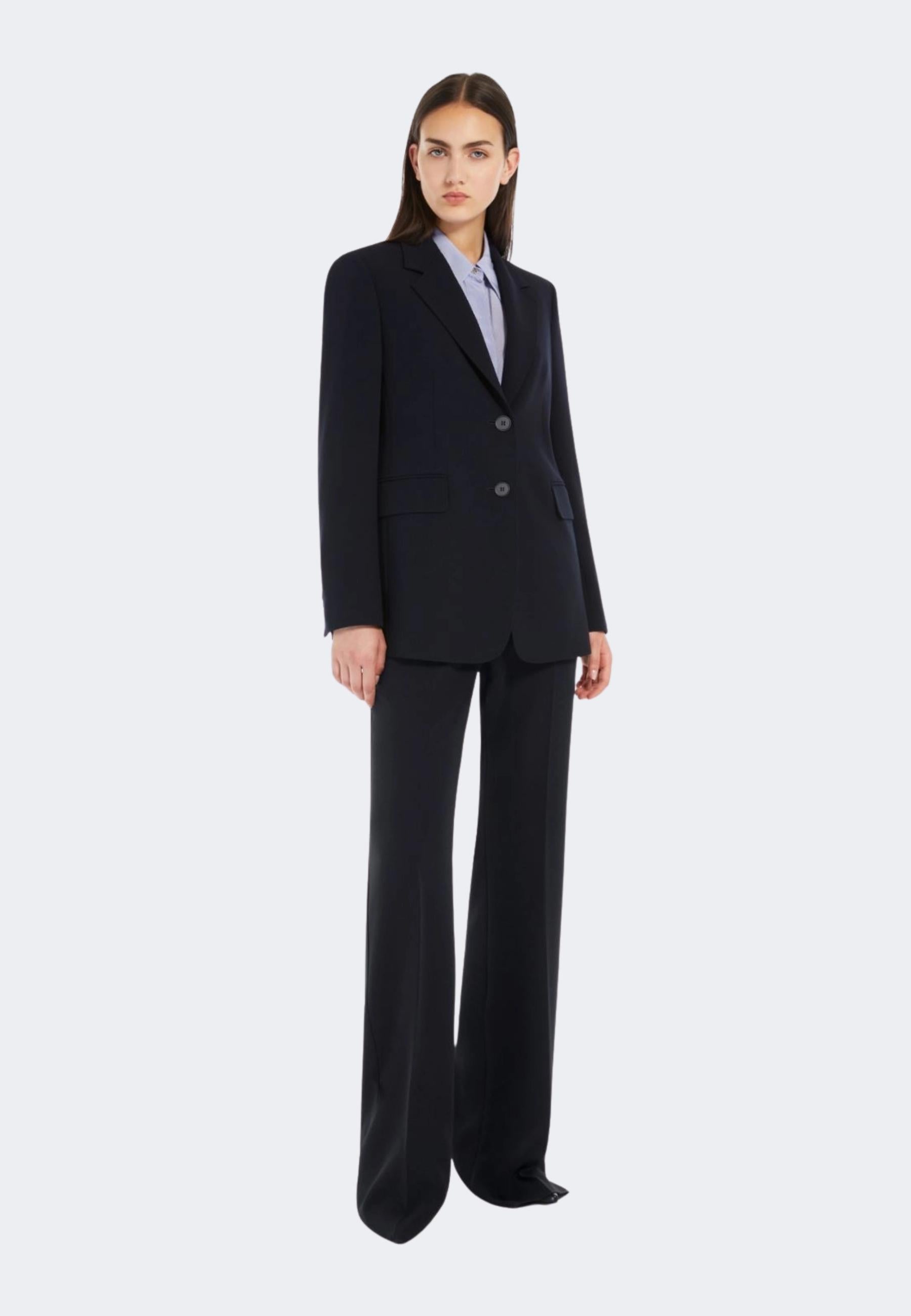 Max Mara Studio Blazer Linz in cady blu