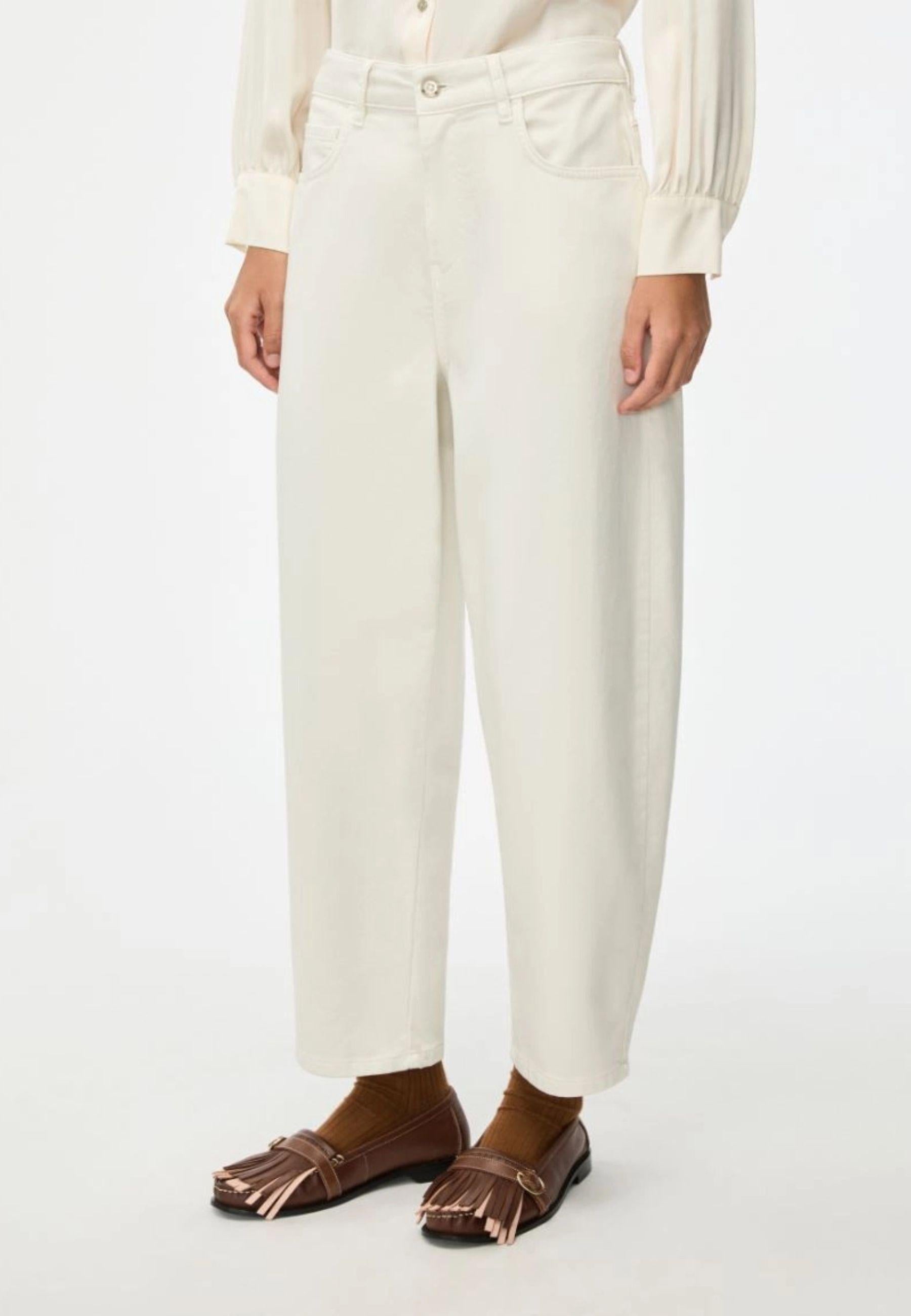 iBlues - Pantaloni barrel in raso di cotone stretch