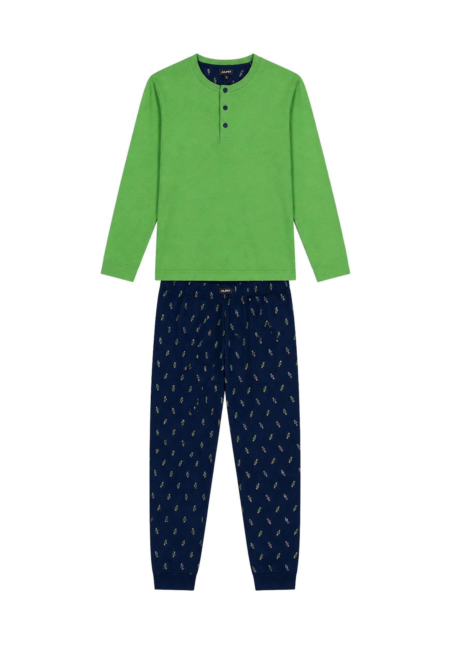 Pigiama Uomo Julipet in Cotone con Pantalone Fantasia
