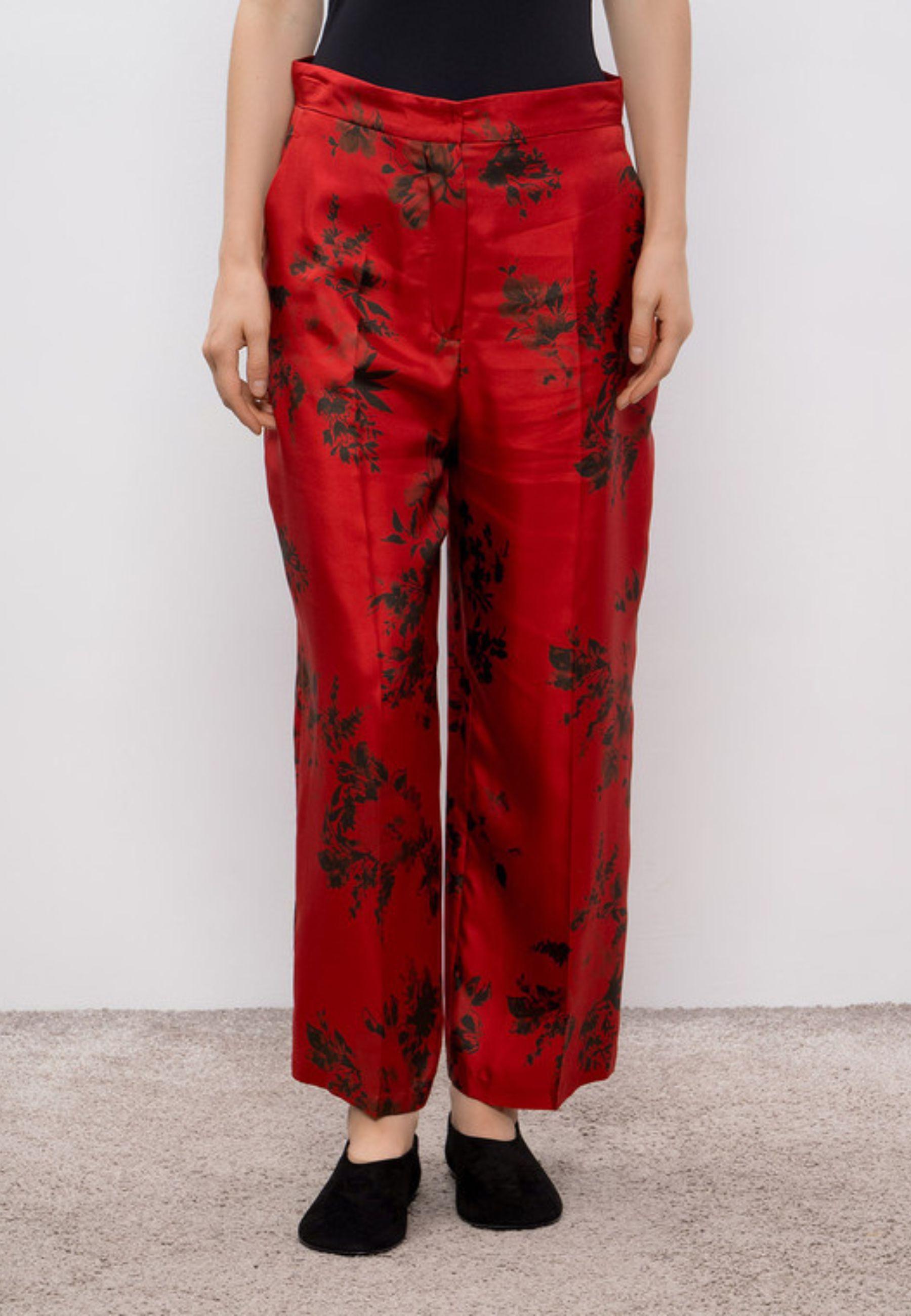Max Mara Studio - Pantalone in seta stampata