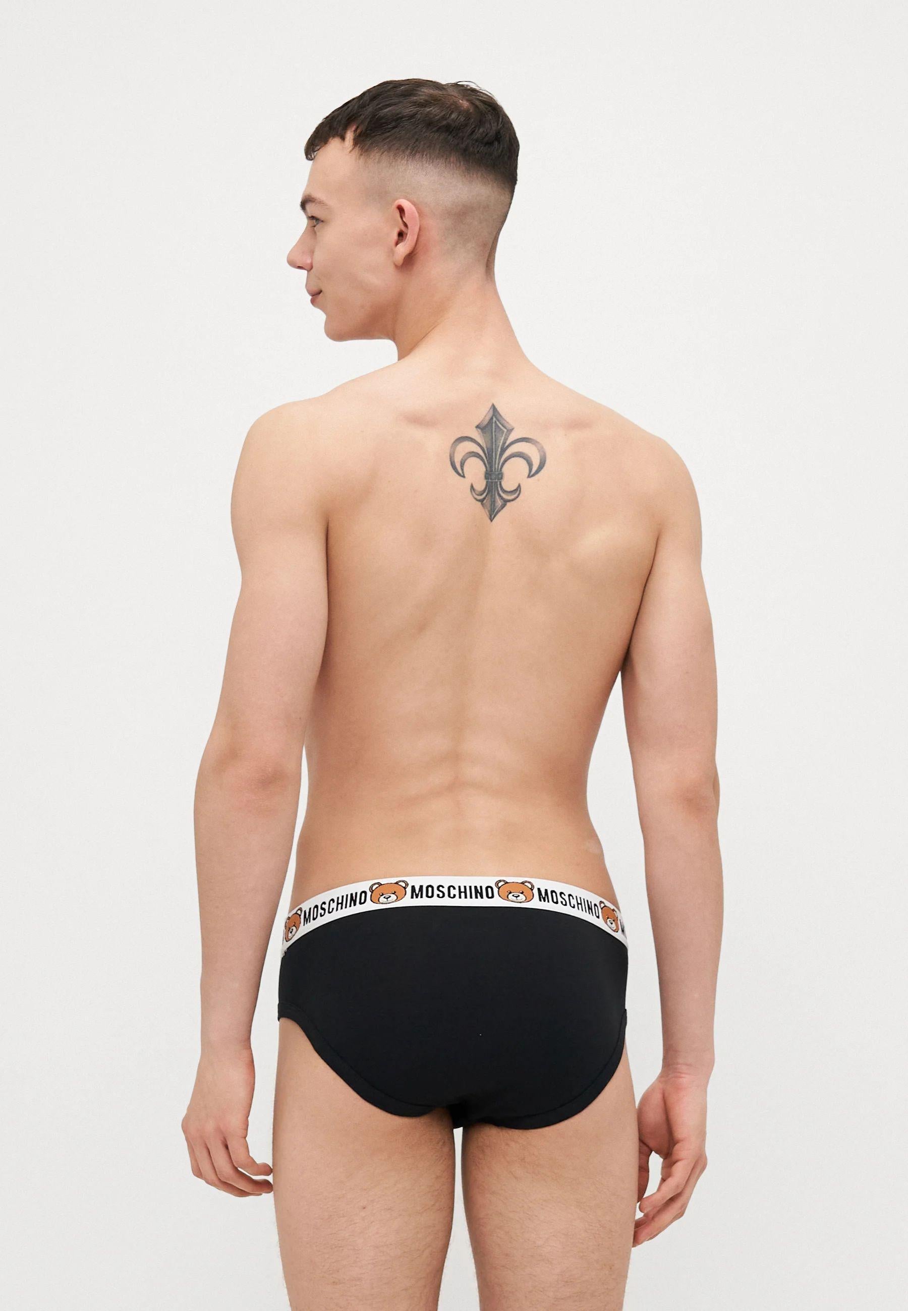 Set 2 Slip Uomo in Jersey con Elastico Teddy Logo