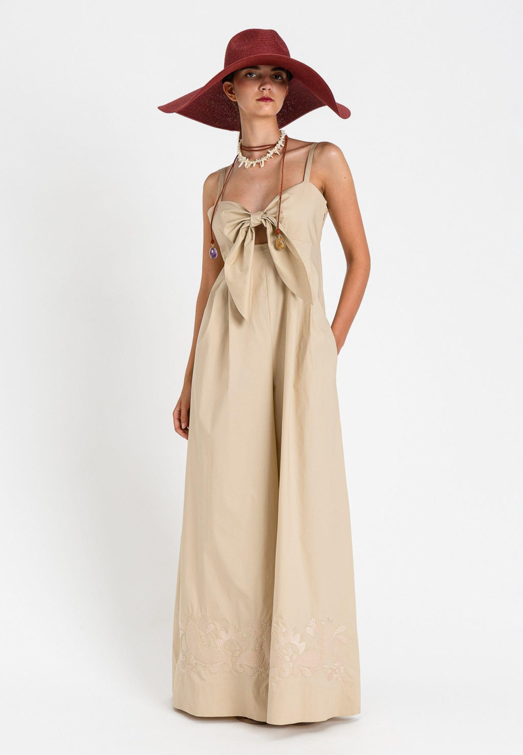 Tuta lunga con fiocco frontale - Twinset