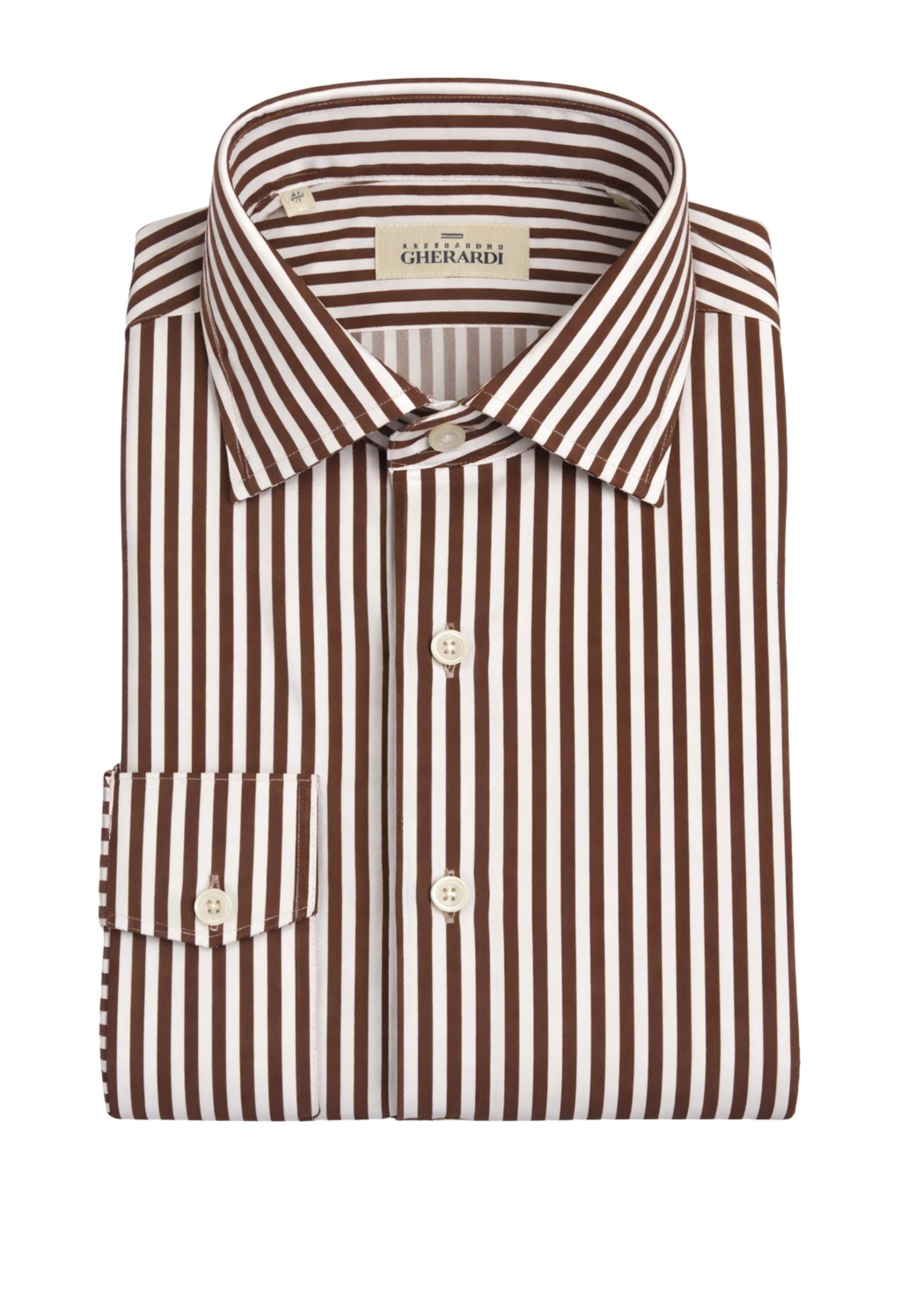 Camicia Alessandro Gherardi a righe - tessuto tecnico elasticizzato