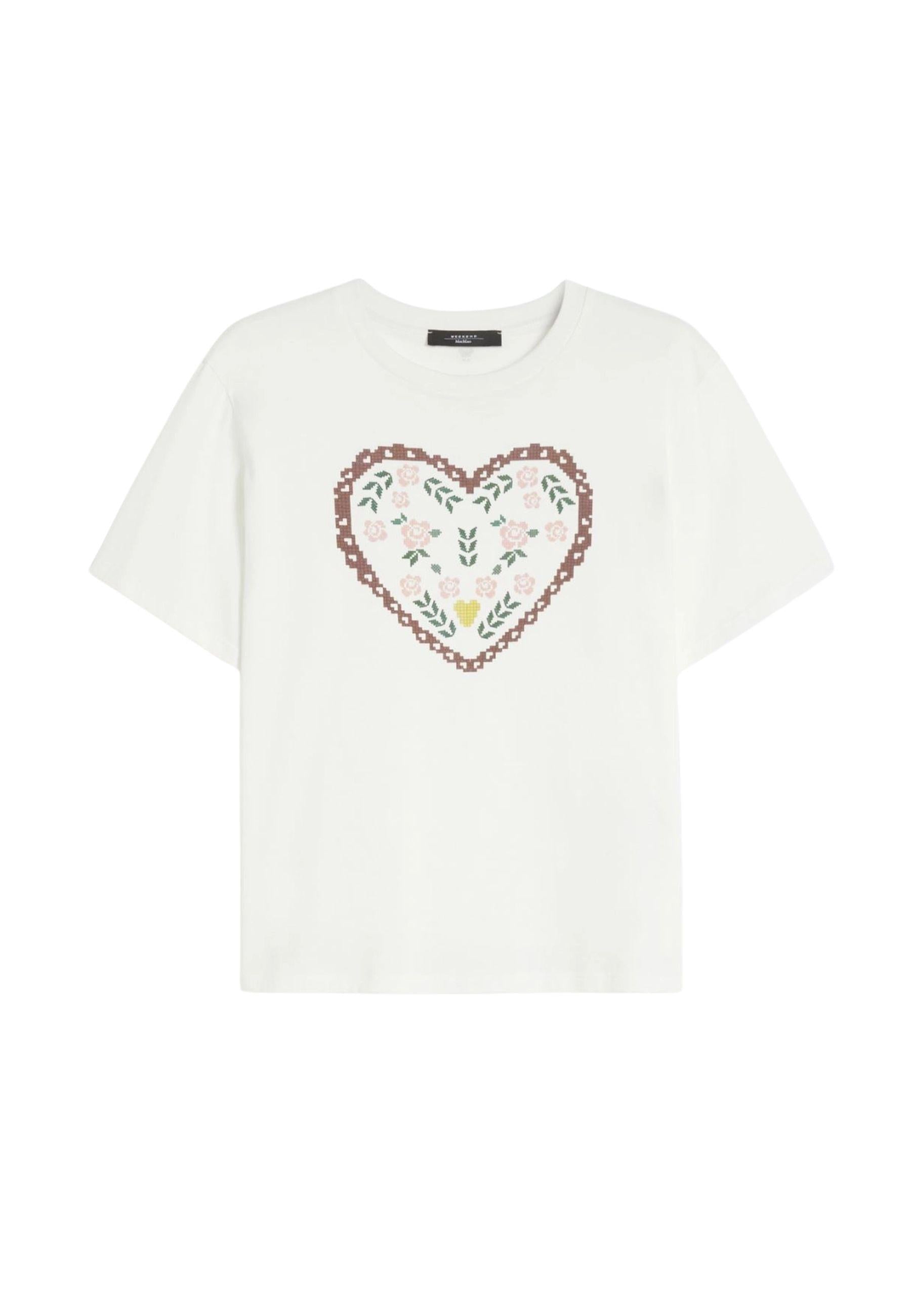 T-shirt in Cotone Biologico con Stampa Grafica