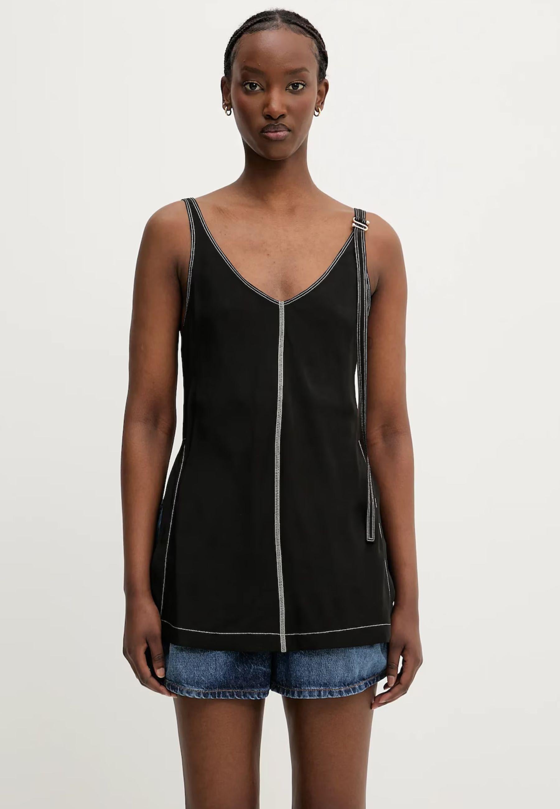Top Sportmax "Waser" in viscosa