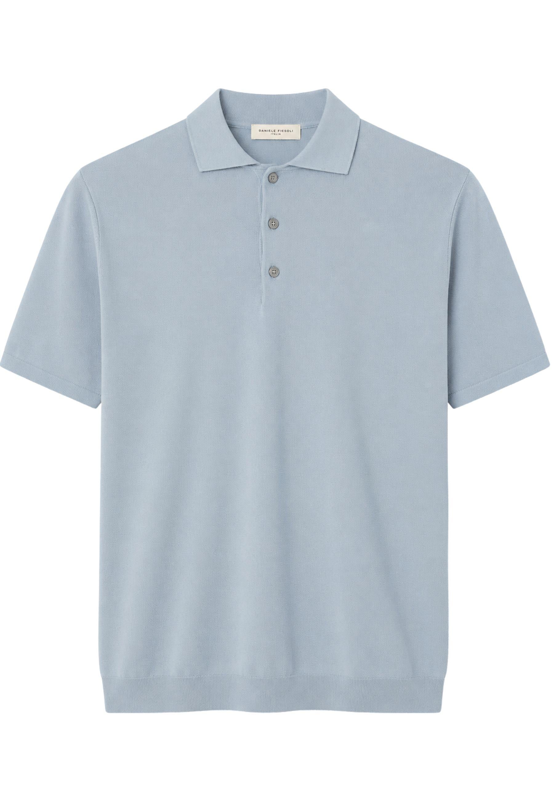 Daniele Fiesoli Polo Uomo in Cotone Crepe