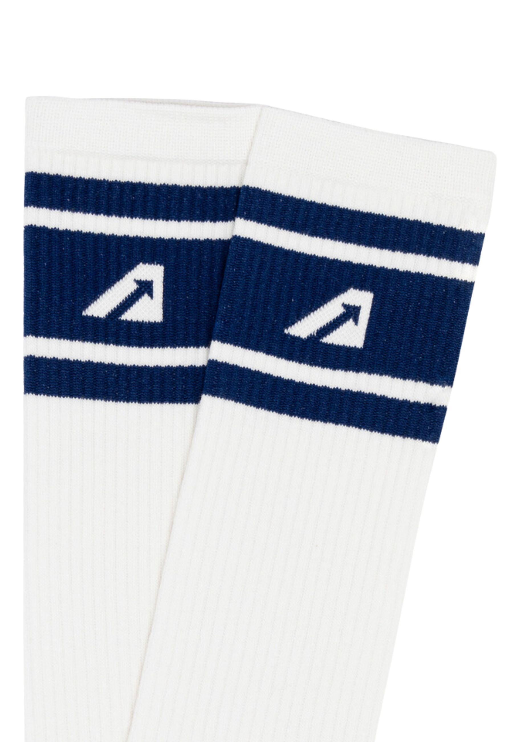CALZINO IN SPUGNA DI COTONE LOGO BIANCO