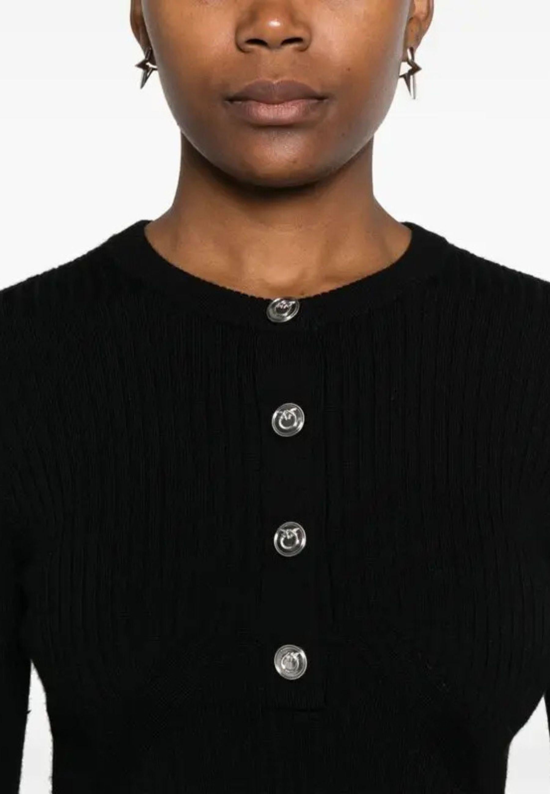 Maglia Pinko in Misto Lana con Bottoni Gioiello