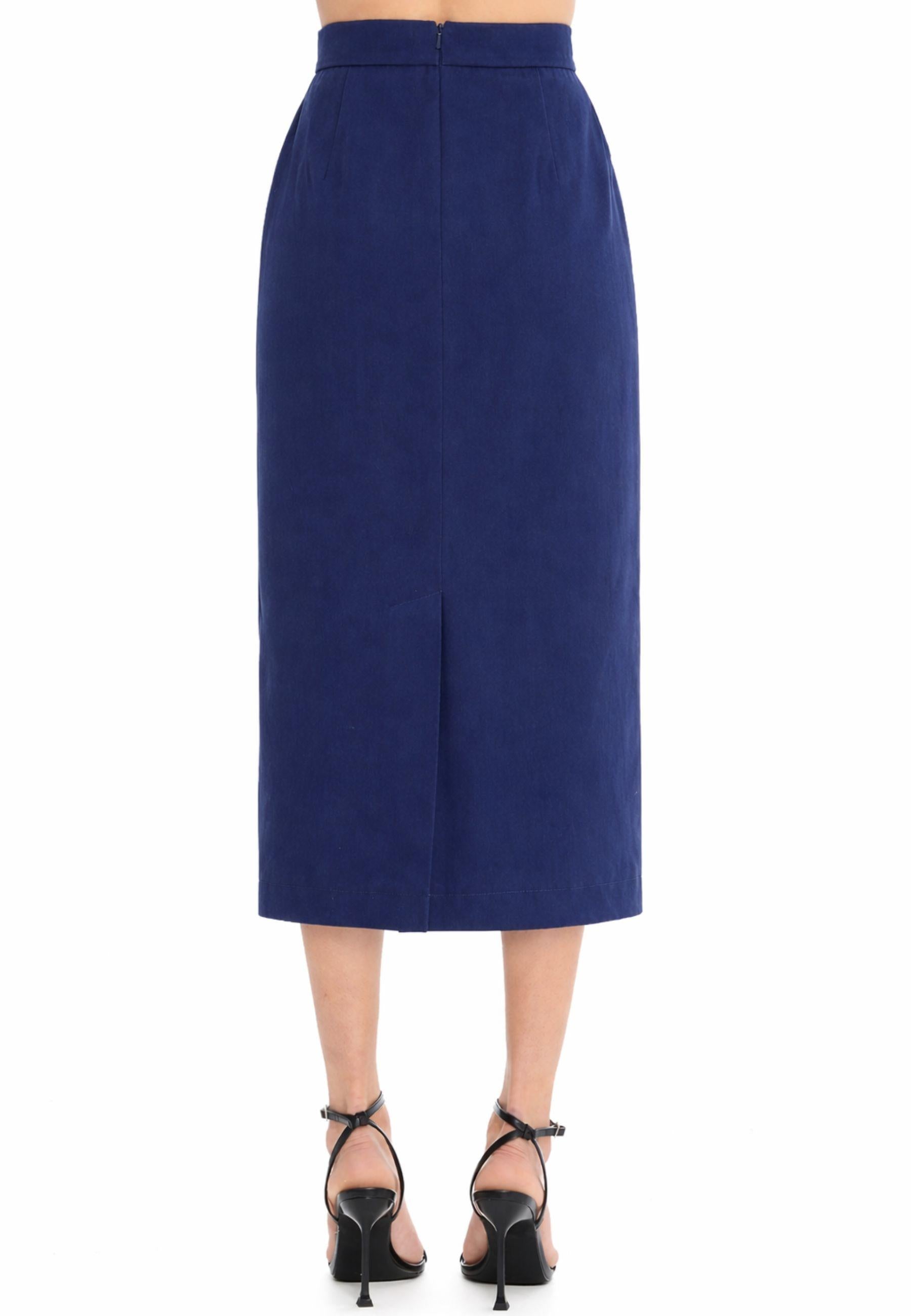 Max Mara Studio - Gonna longuette a tubino in cotone