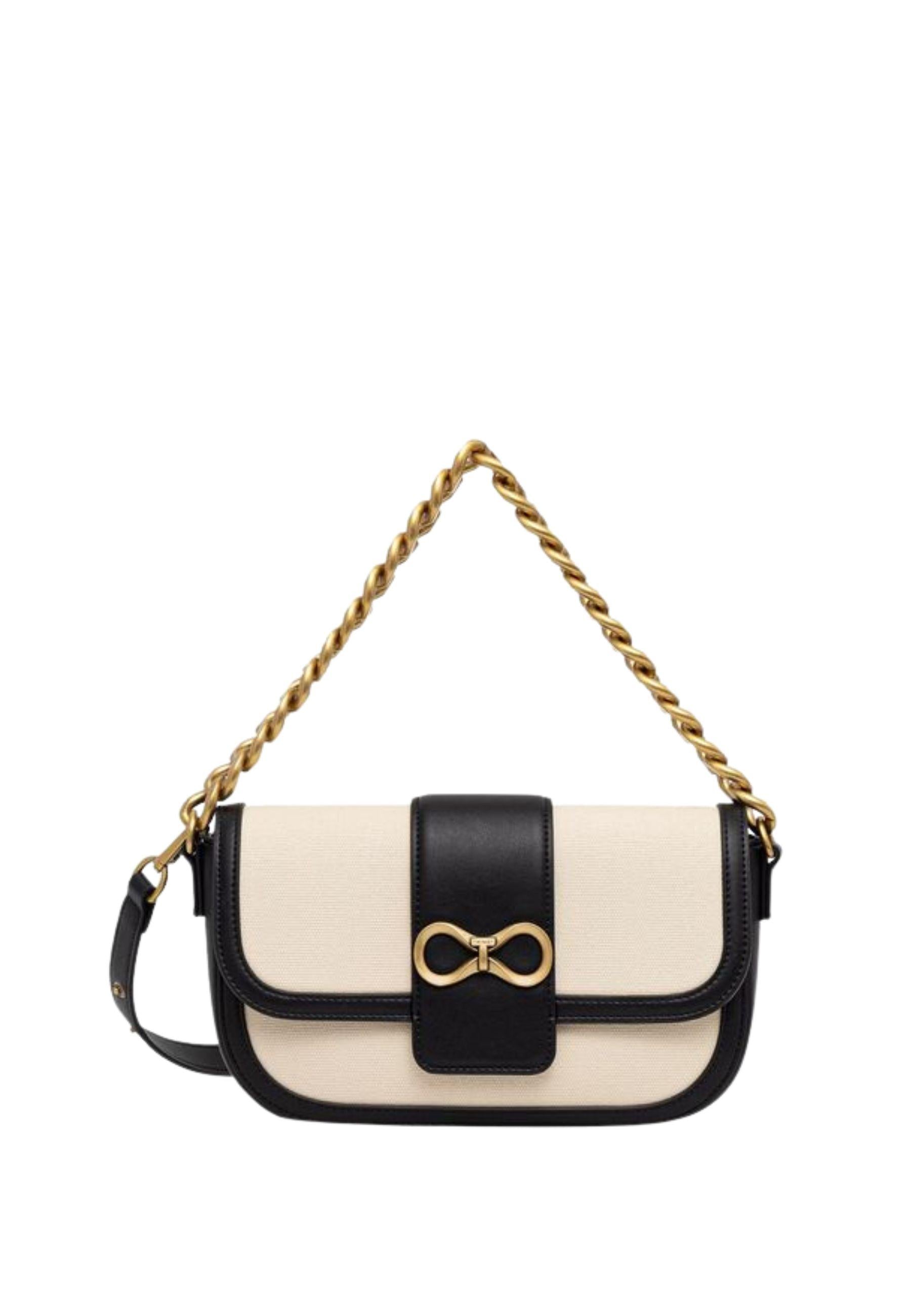 Borsa a Tracolla in Canvas con Catena