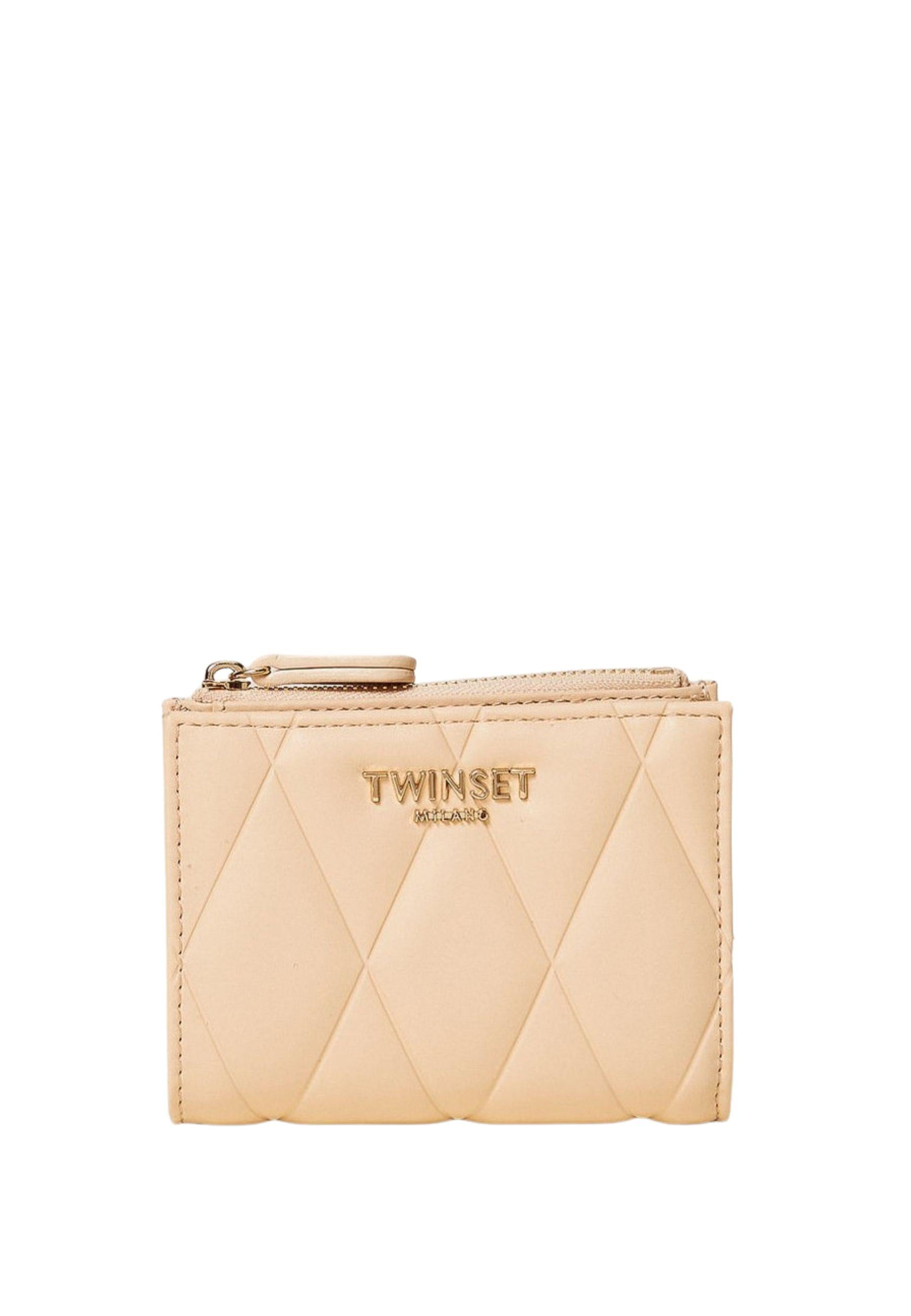 Portafoglio effetto pelle quilted