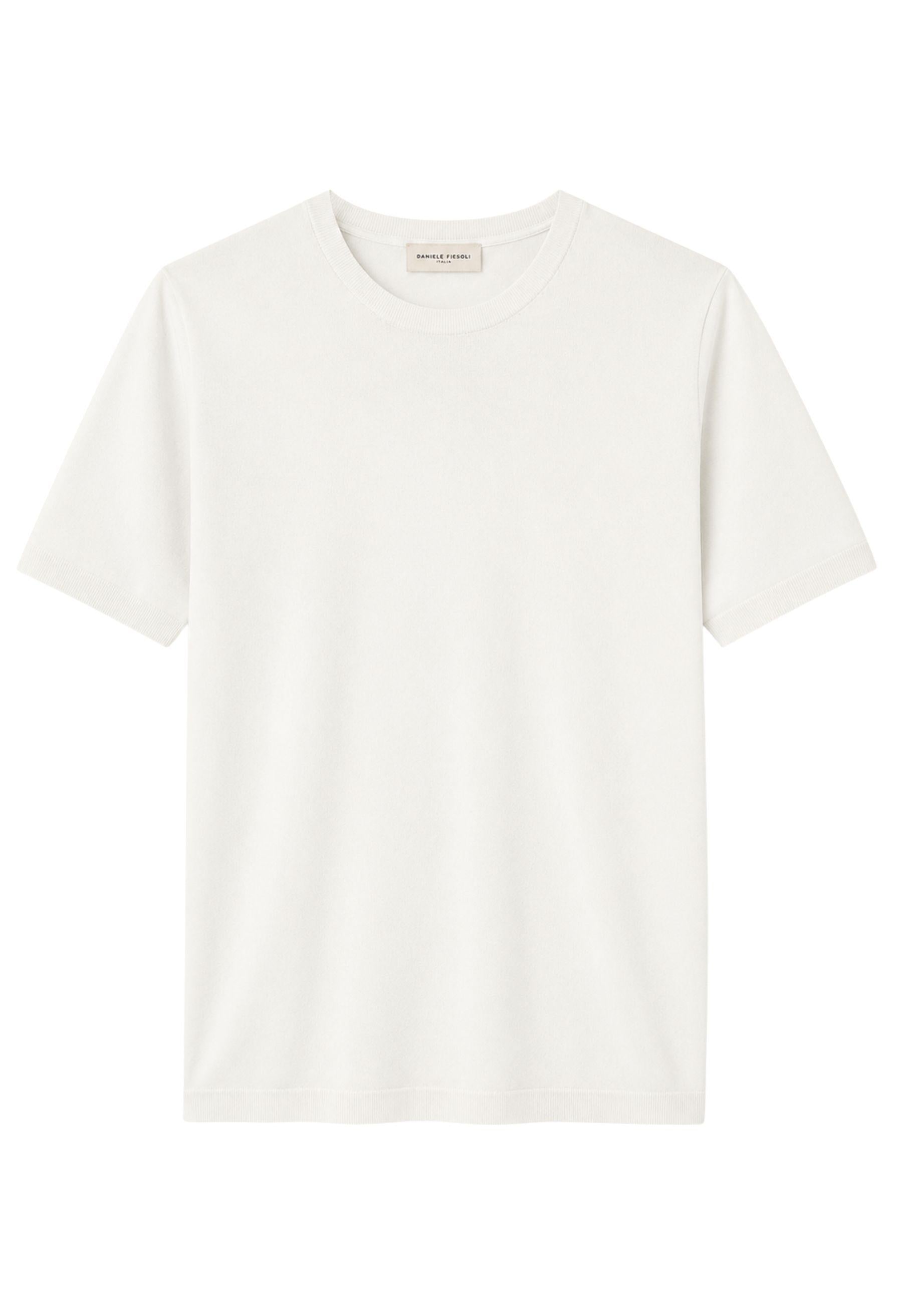 Daniele Fiesoli - T-shirt Girocollo in Cotone Crepe