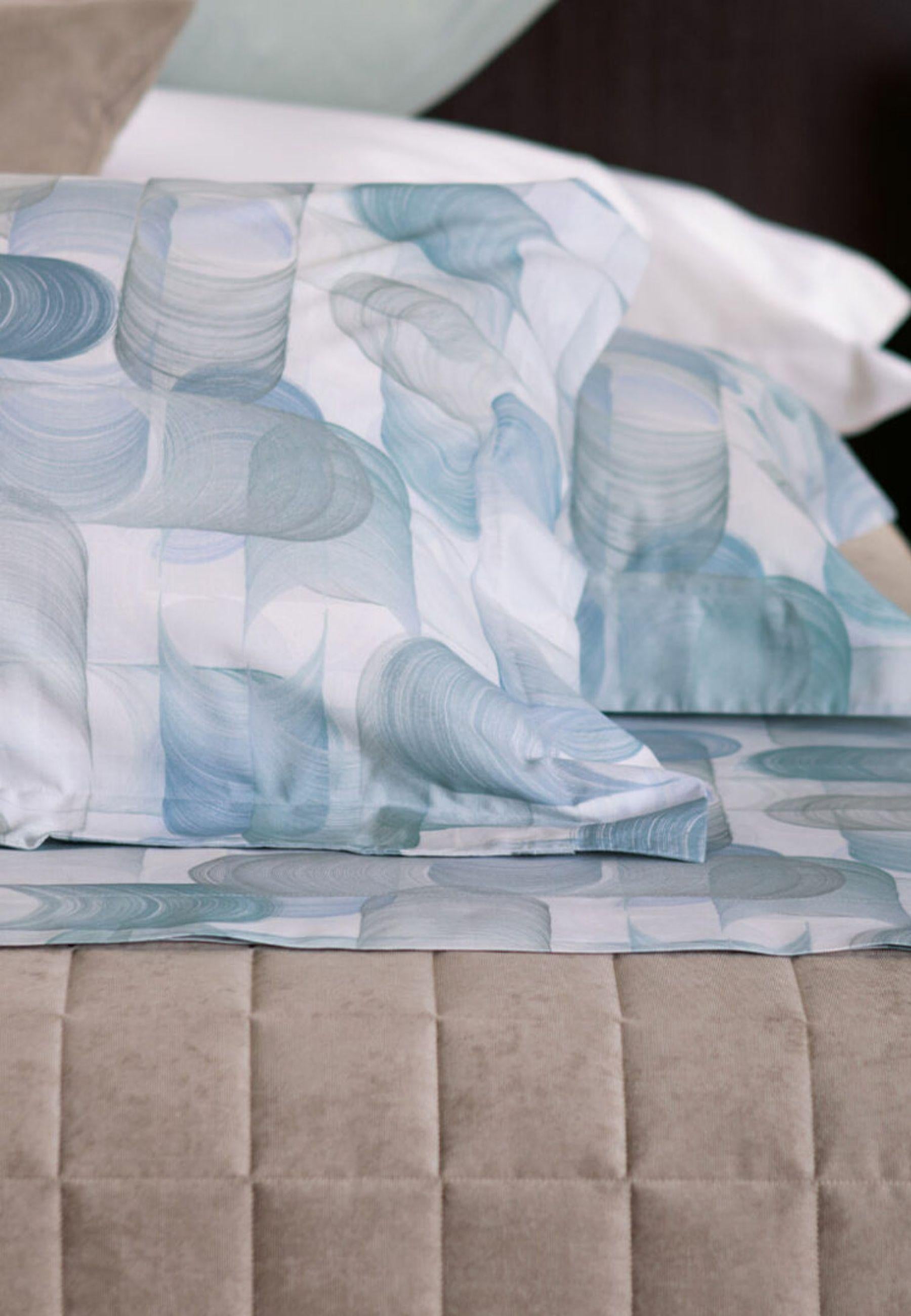 Lenzuola Stanley azzurro matrimoniale