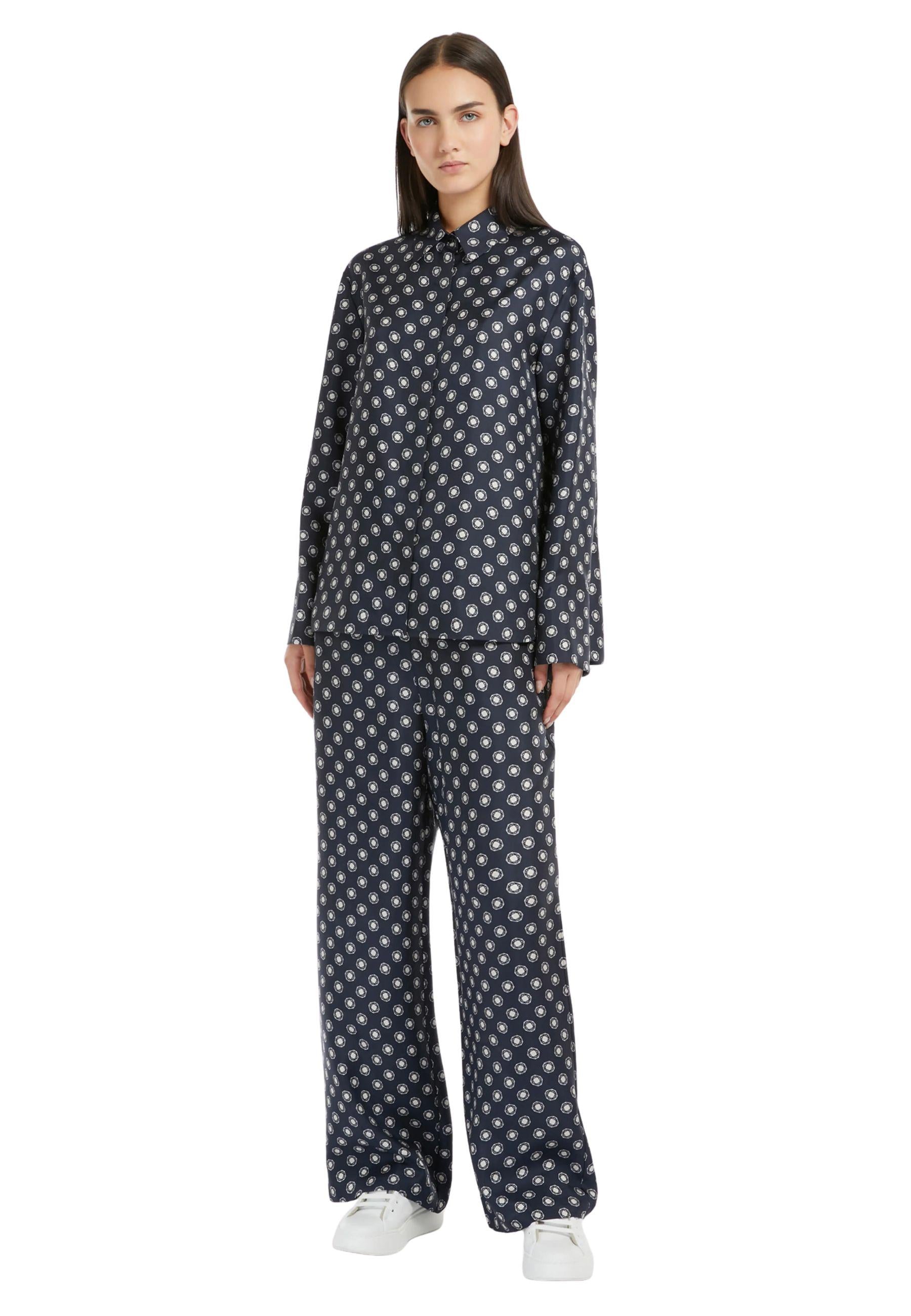 Pantaloni Max Mara Leisure "Vik" in seta stampata