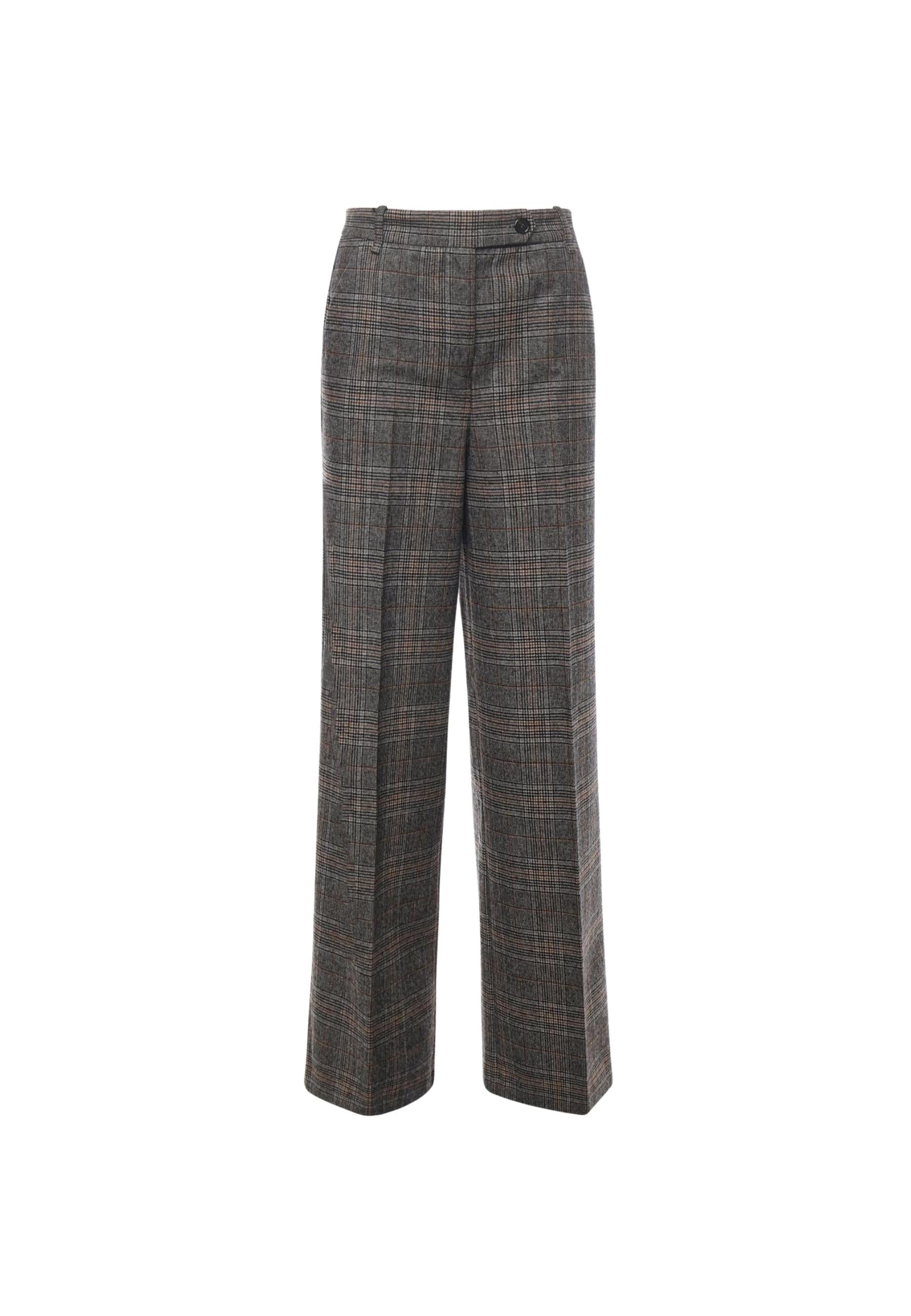 Pantaloni Palazzo Check Pinko