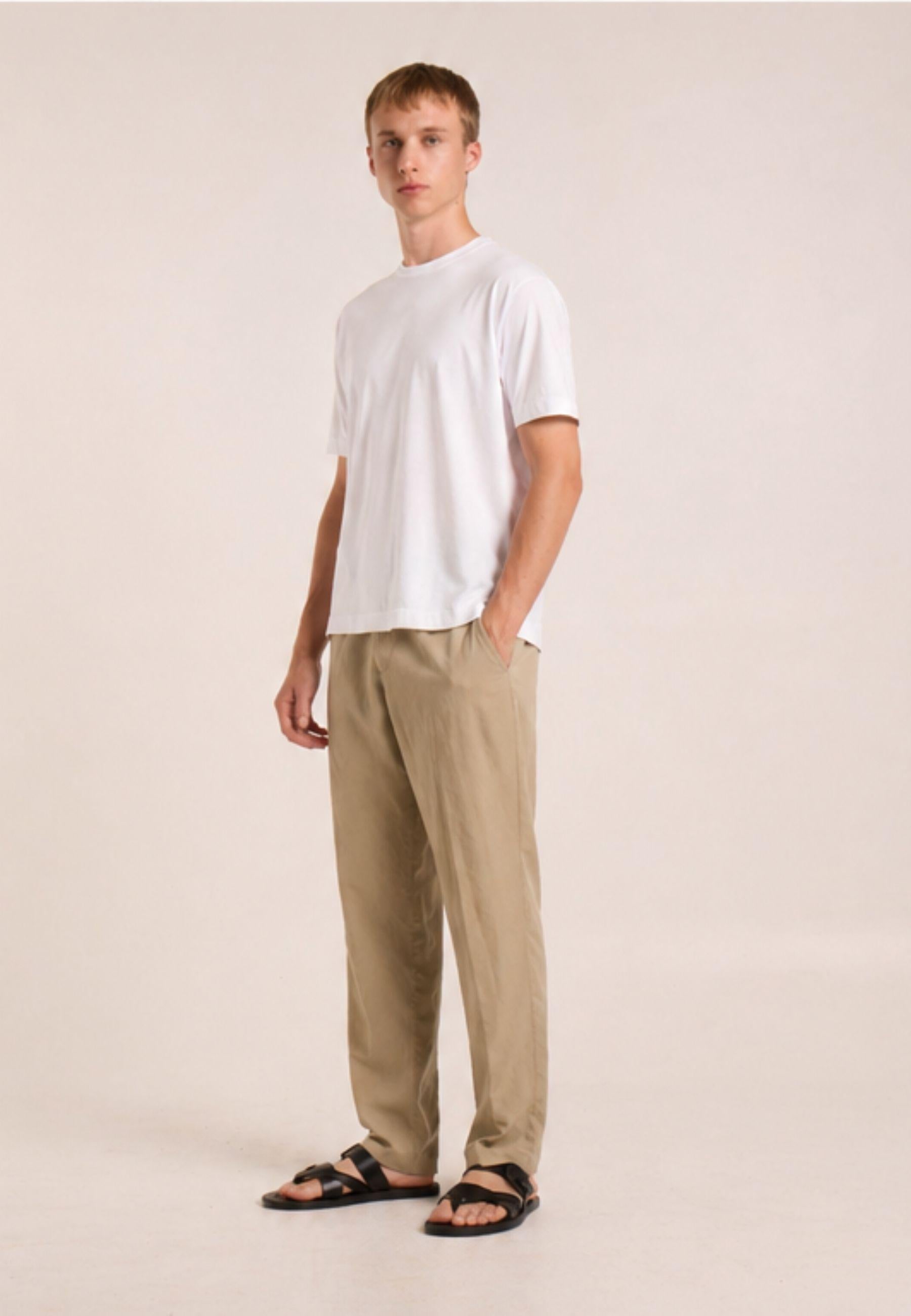 T-shirt girocollo Daniele Fiesoli in cotone mercerizzato - Bianco