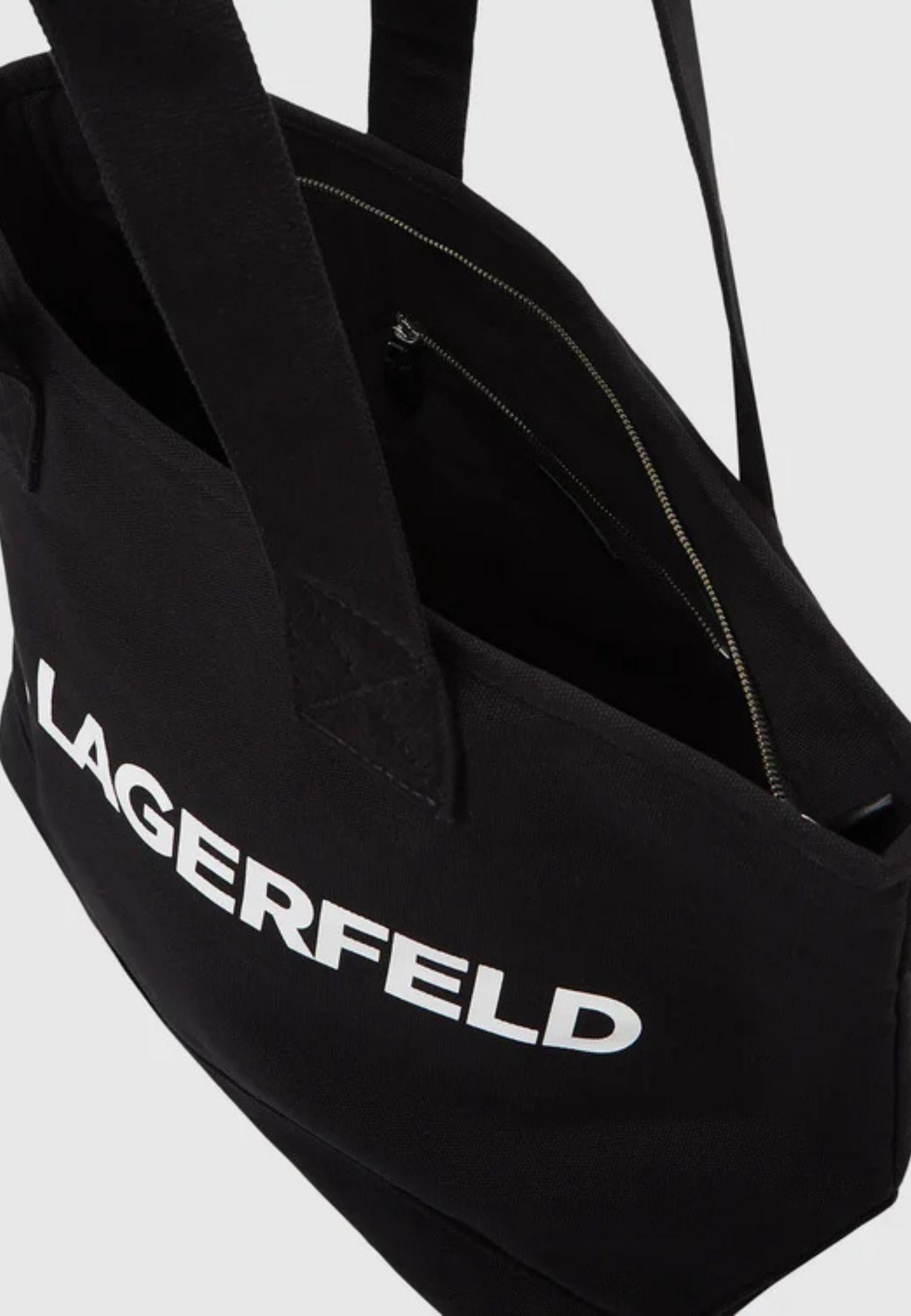 KARL LAGERFELD - Borsa Tote con Logo Extra Large