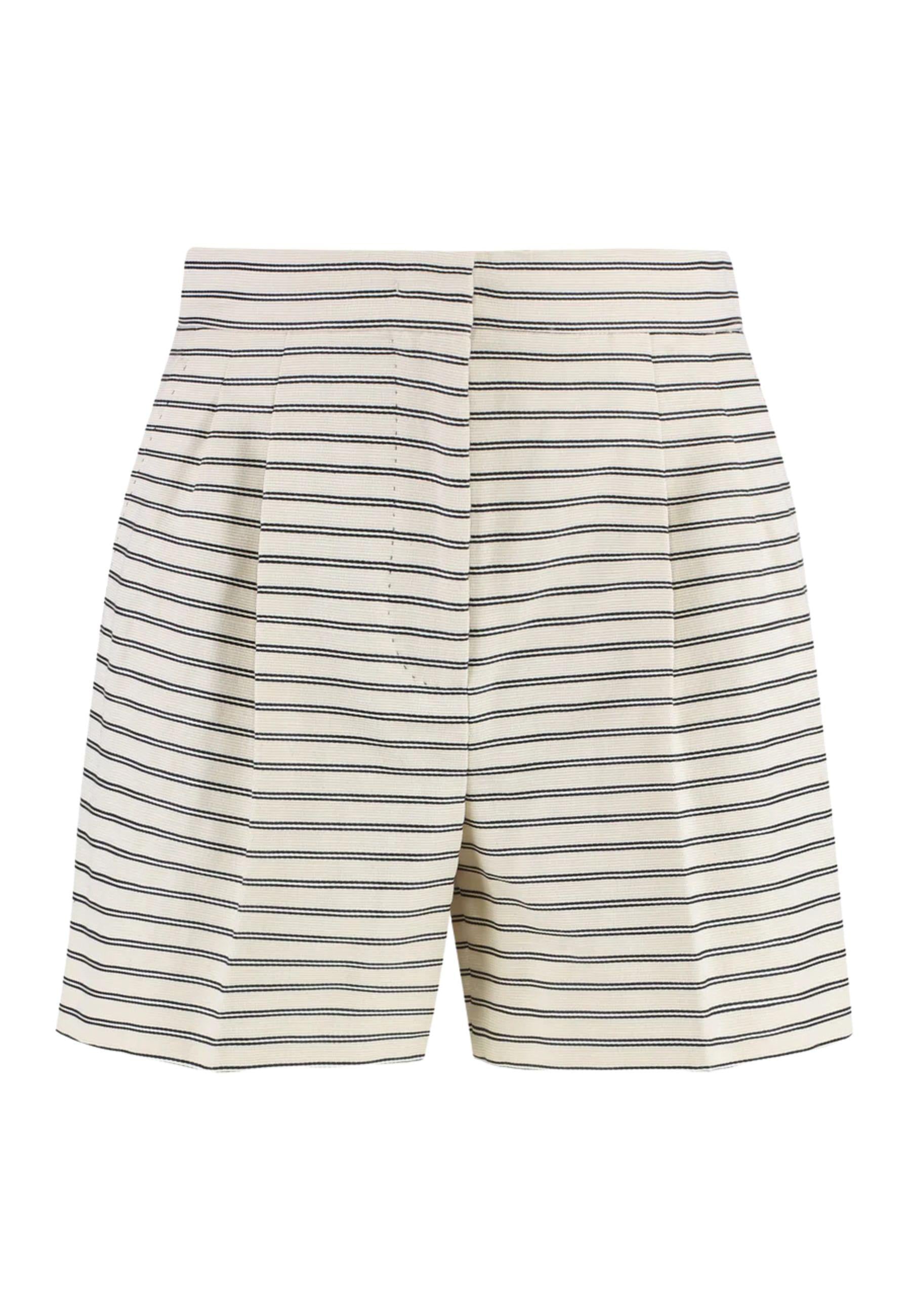 Bermuda a righe con tasche laterali