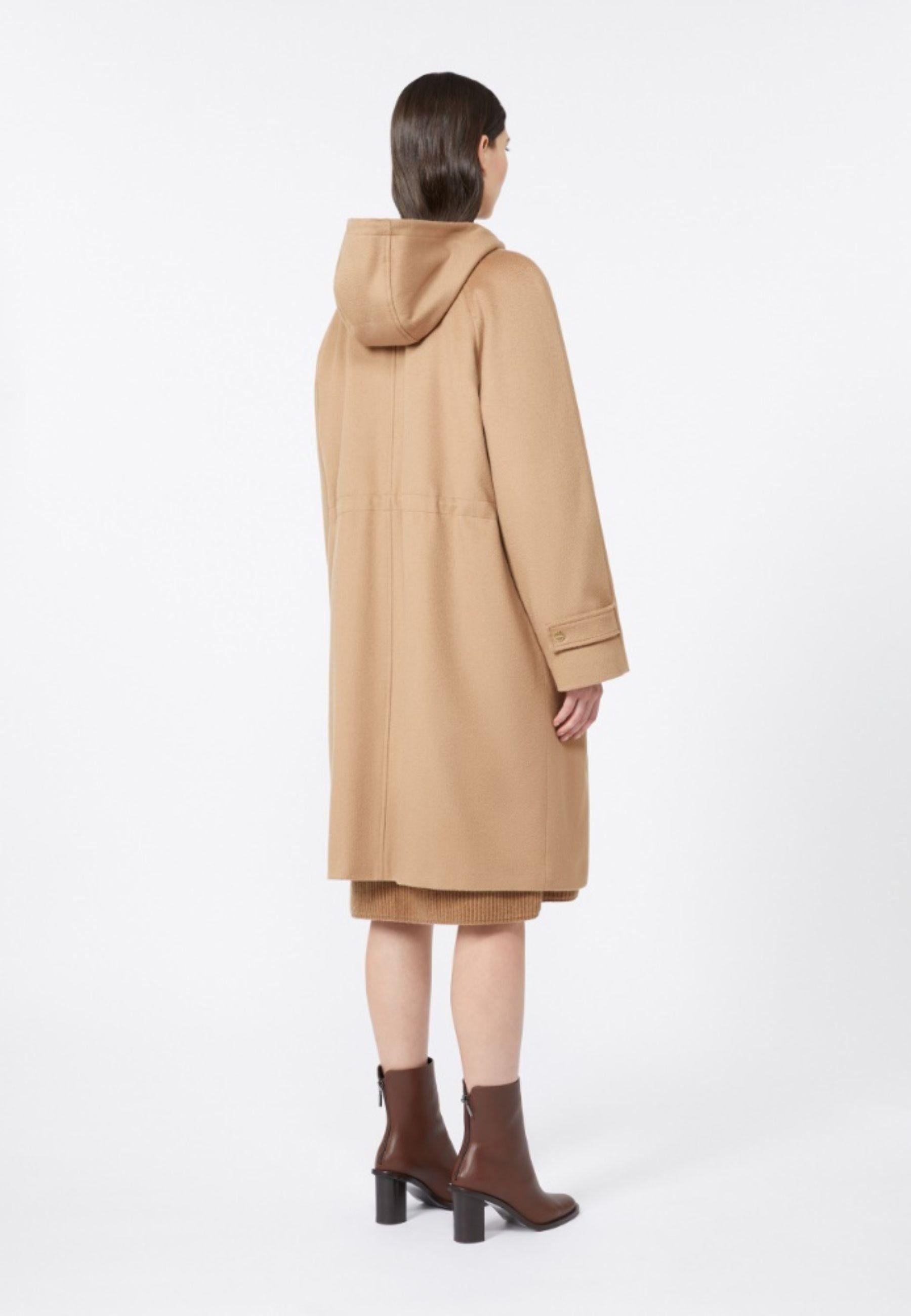 Parka lungo in drap di lana